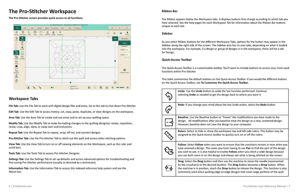 PRO STITCHER Connect Reference Manual - WIRE BOUND - TOUGH COVERS