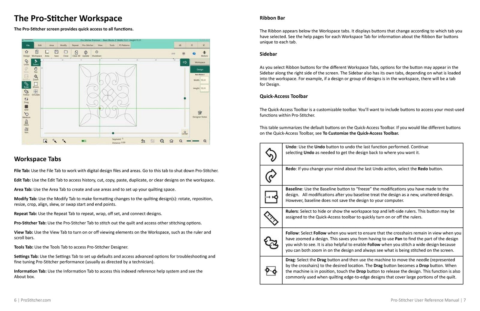 PRO STITCHER Connect Reference Manual - WIRE BOUND - TOUGH COVERS