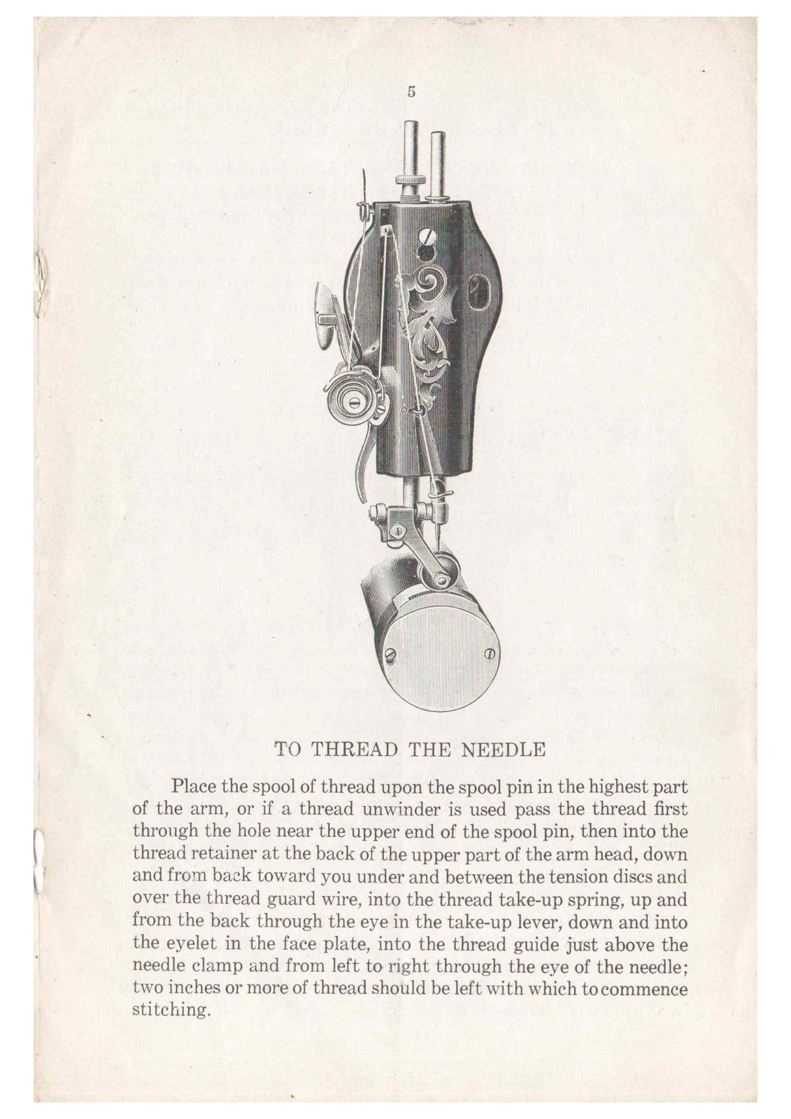 SINGER 17-22 17-23 Sewing Machine Instructions Manual 1919 - WIRE BOUND - COVERS