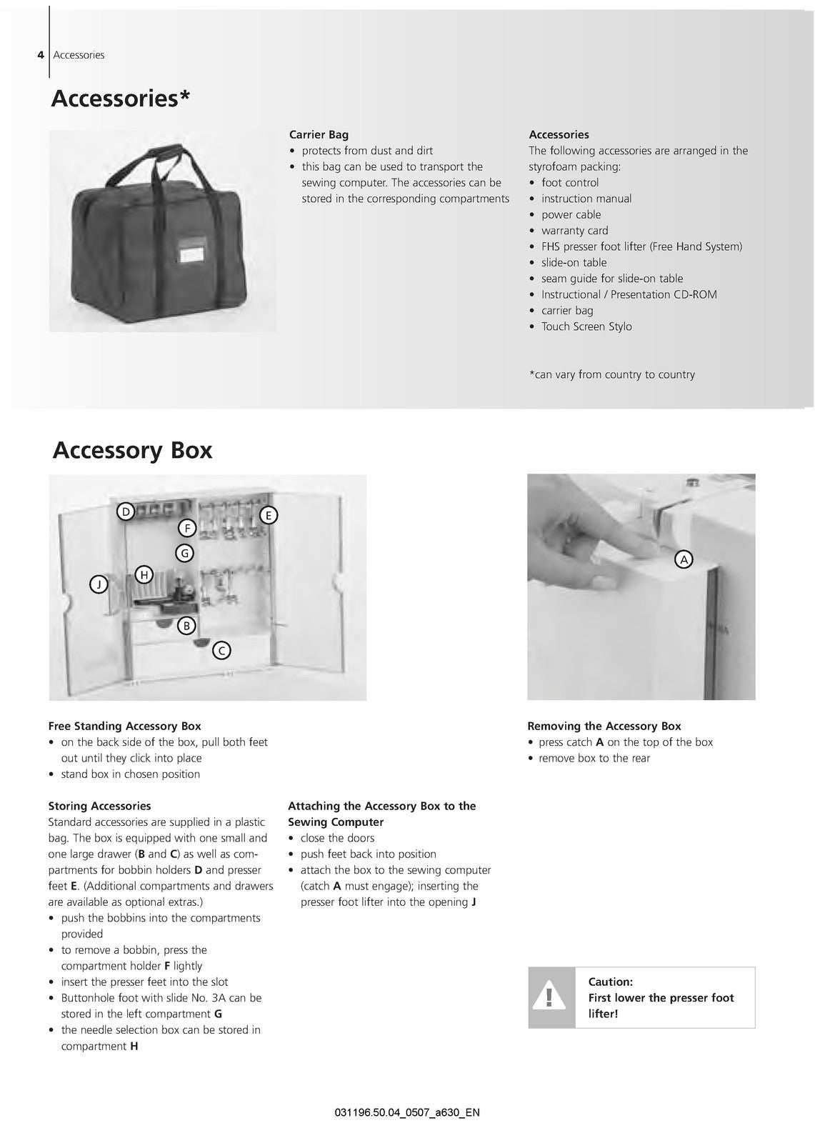 BERNINA Artista 630 635 LE Artista 640 Sewing Machine Instruction Manual - BOUND