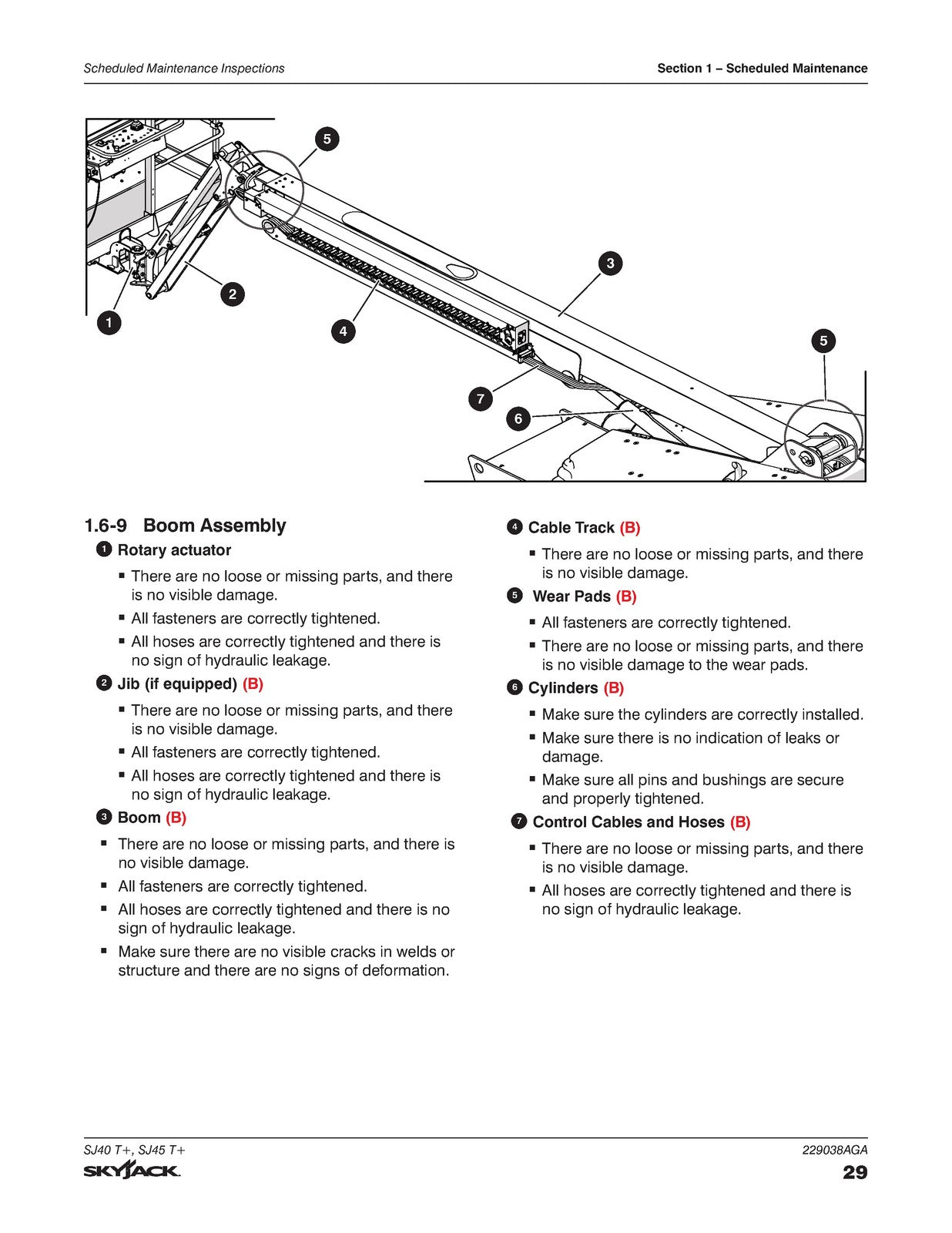 SKYJACK SJ40 T SJ45 T Telescopic Boom Service Manual 2025, FOLDOUTS
