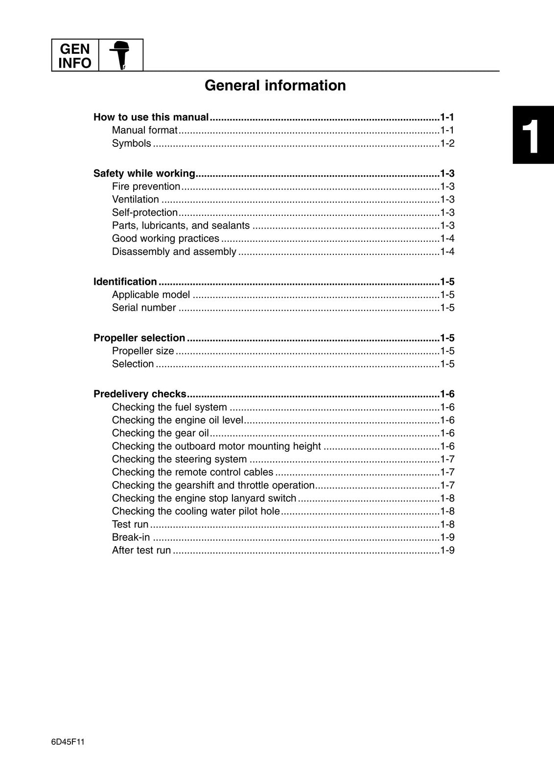 YAMAHA F15B Outboard Engine Service Manual - STEEL WIRE BOUND - TOUGH COVERS