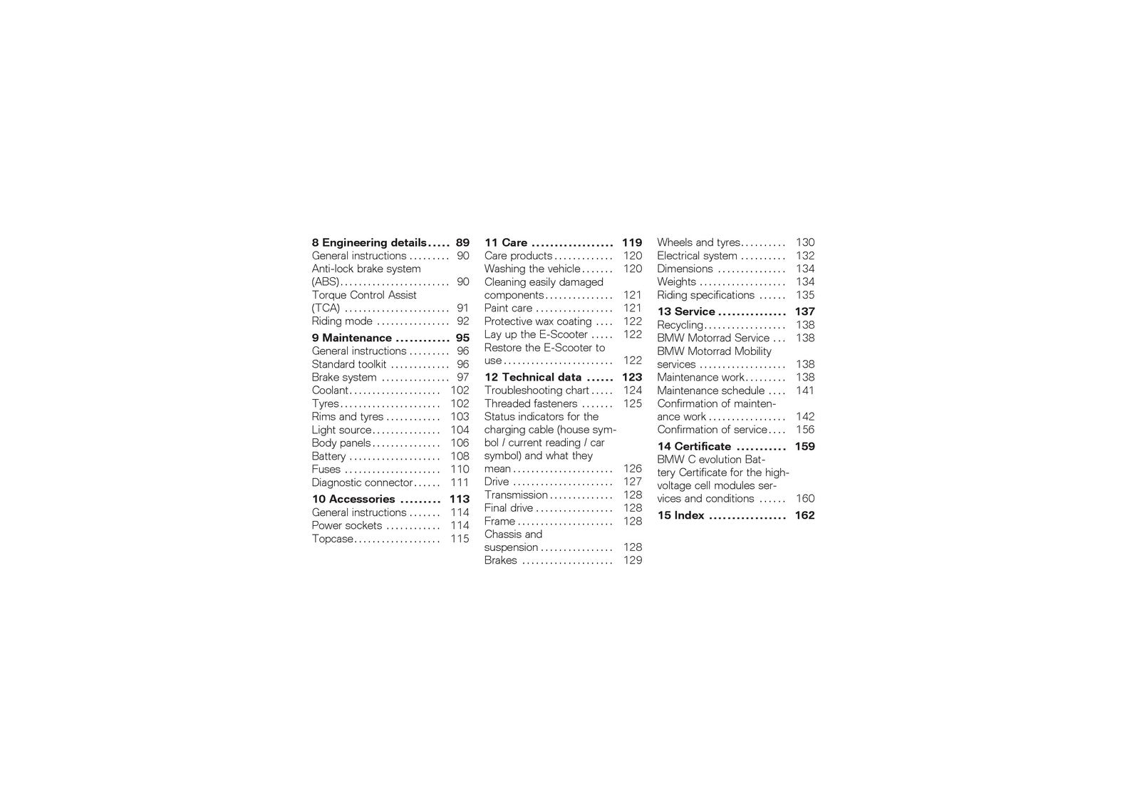 BMW C Evolution Electric Scooter Riders Manual 2017 - WIRE BOUND - TOUGH COVERS