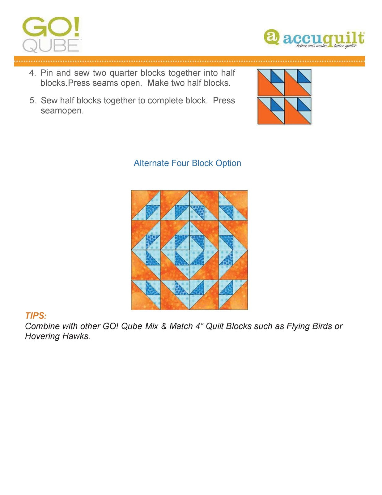 ACCUQUILT Go Qube 4" Blocks - STEEL WIRE BOUND - PROTECTIVE COVERS