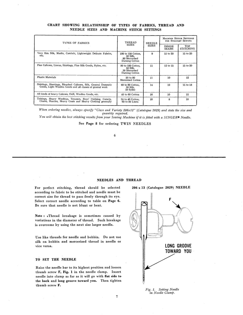 SINGER 306K 306W Sewing Machine Manual - STEEL WIRE BOUND - TOUGH COVERS