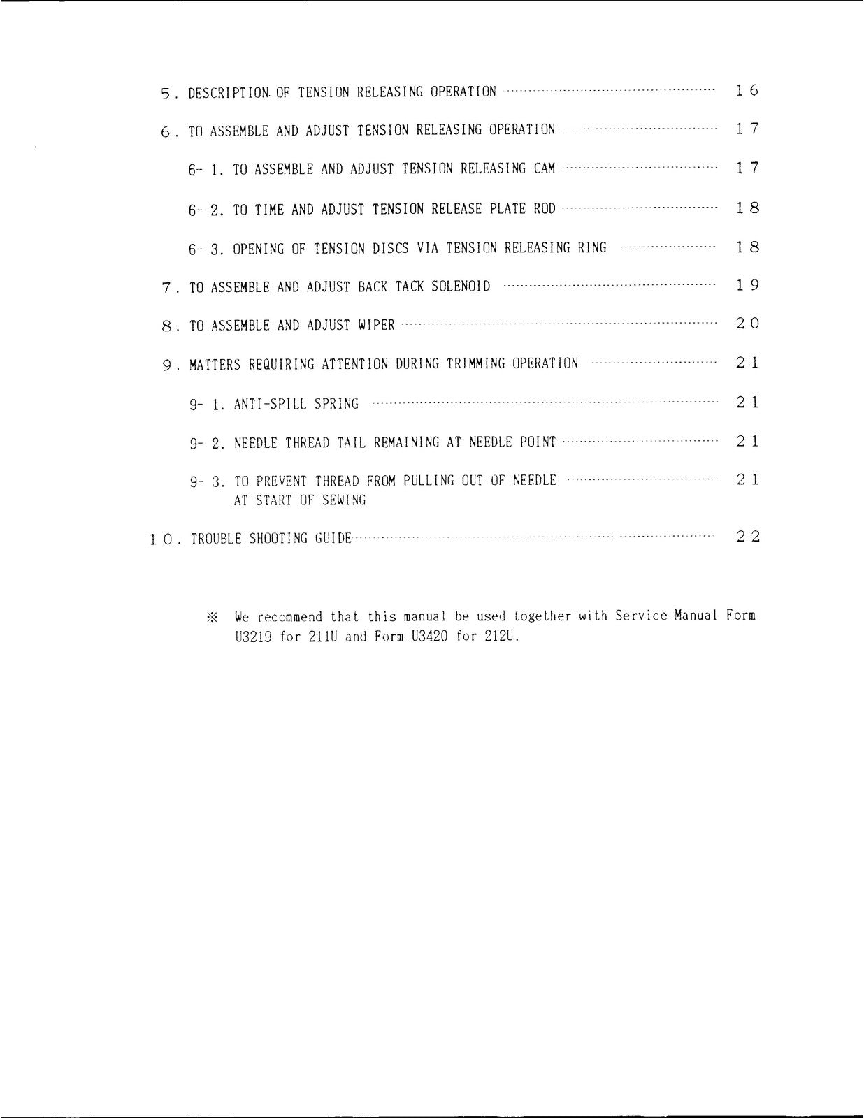 SINGER 211AUTT 212AUTT Sewing Machine Service Manual 1992 - WIRE BOUND - COVERS