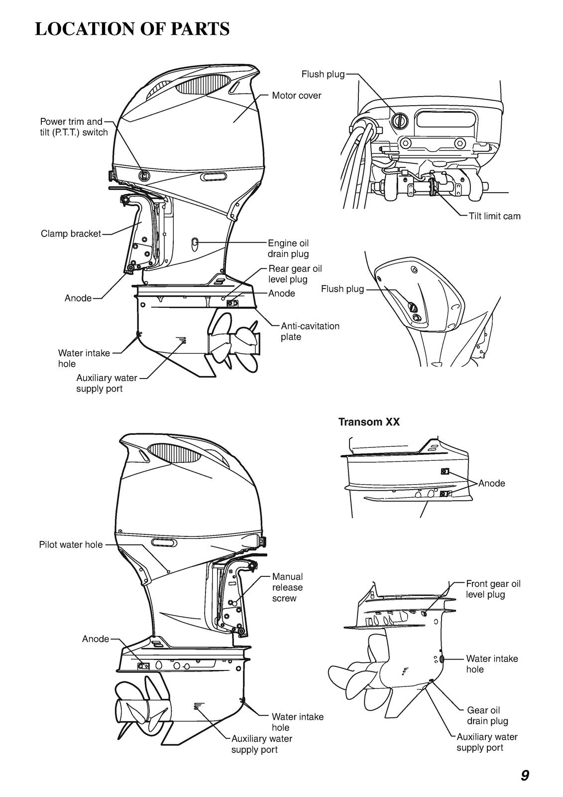 SUZUKI DF300B Motor Owners Manual - STEEL WIRE BOUND - PROTECTIVE COVERS
