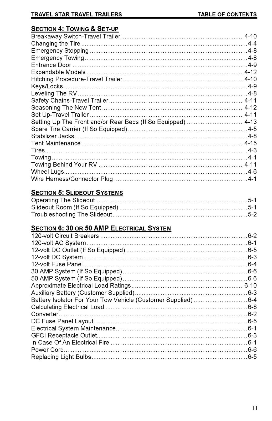 STARCRAFT Travel Star Travel Trailer Owners Manual 2015 - WIRE BOUND - COVERS