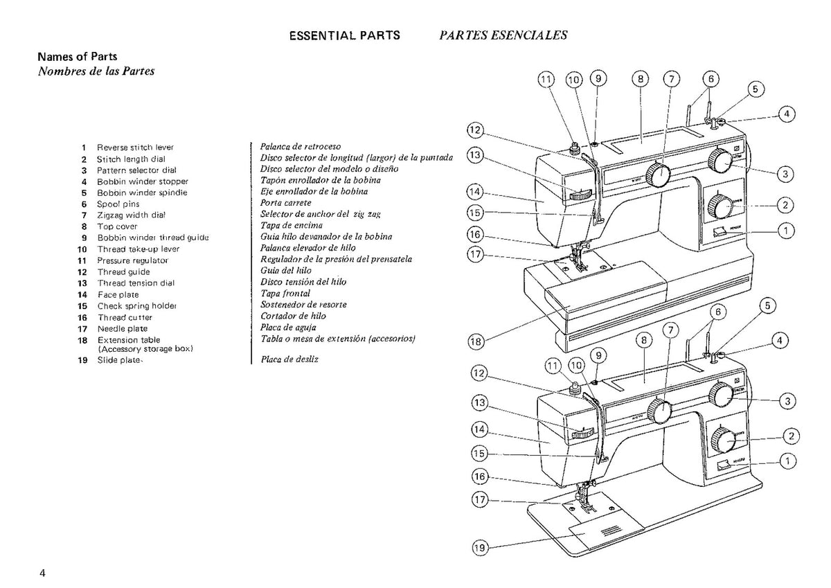 ALFA 393 Sewing Machine Instruction Book Manual - WIRE BOUND - TOUGH COVERS