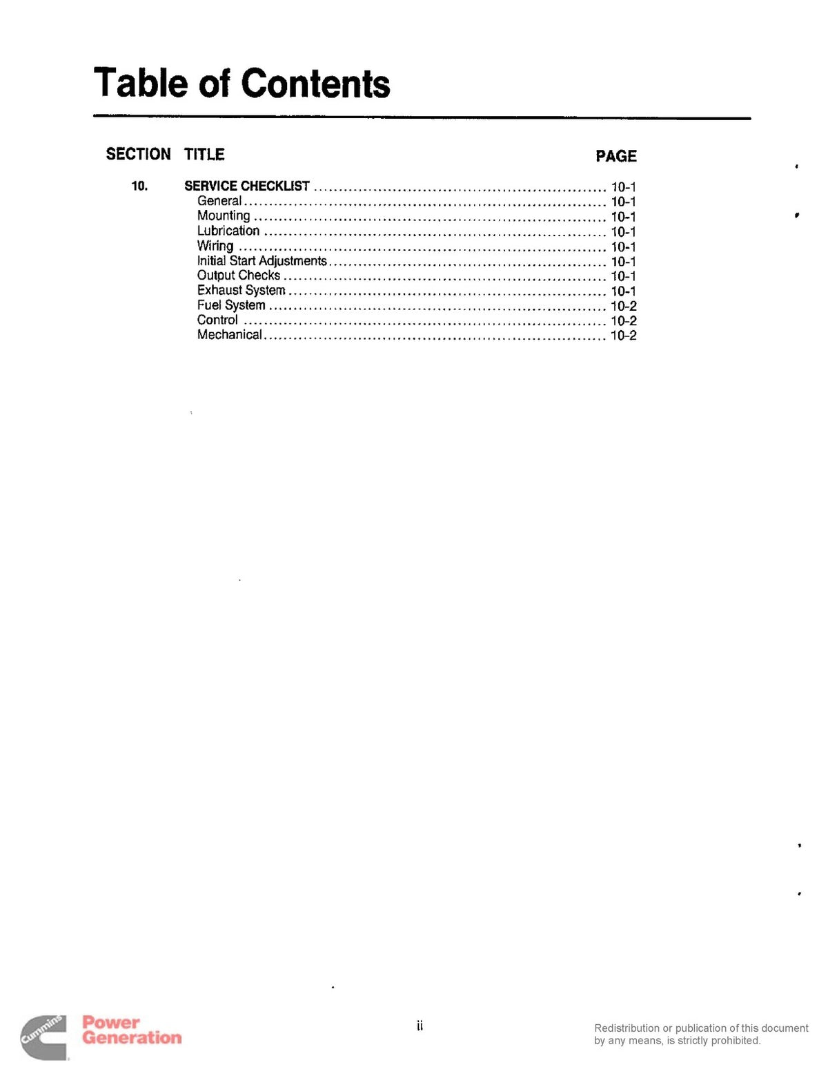 ONAN MicroLite 2800 Spec A B RV Generator Service Manual 1991 - WIRE BOUND