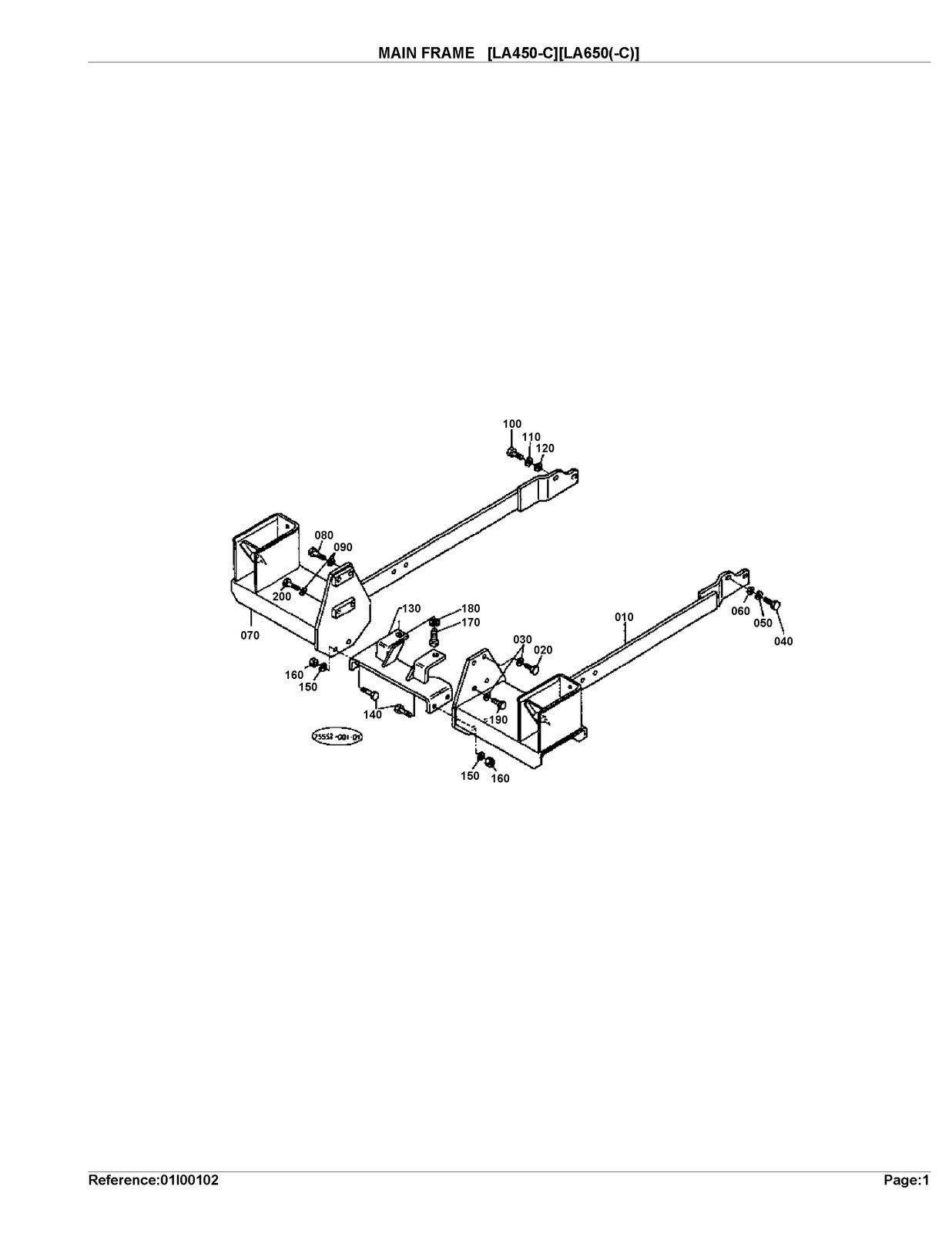 KUBOTA LA650 Loader Illustrated Parts List Manual - WIRE BOUND - TOUGH COVERS