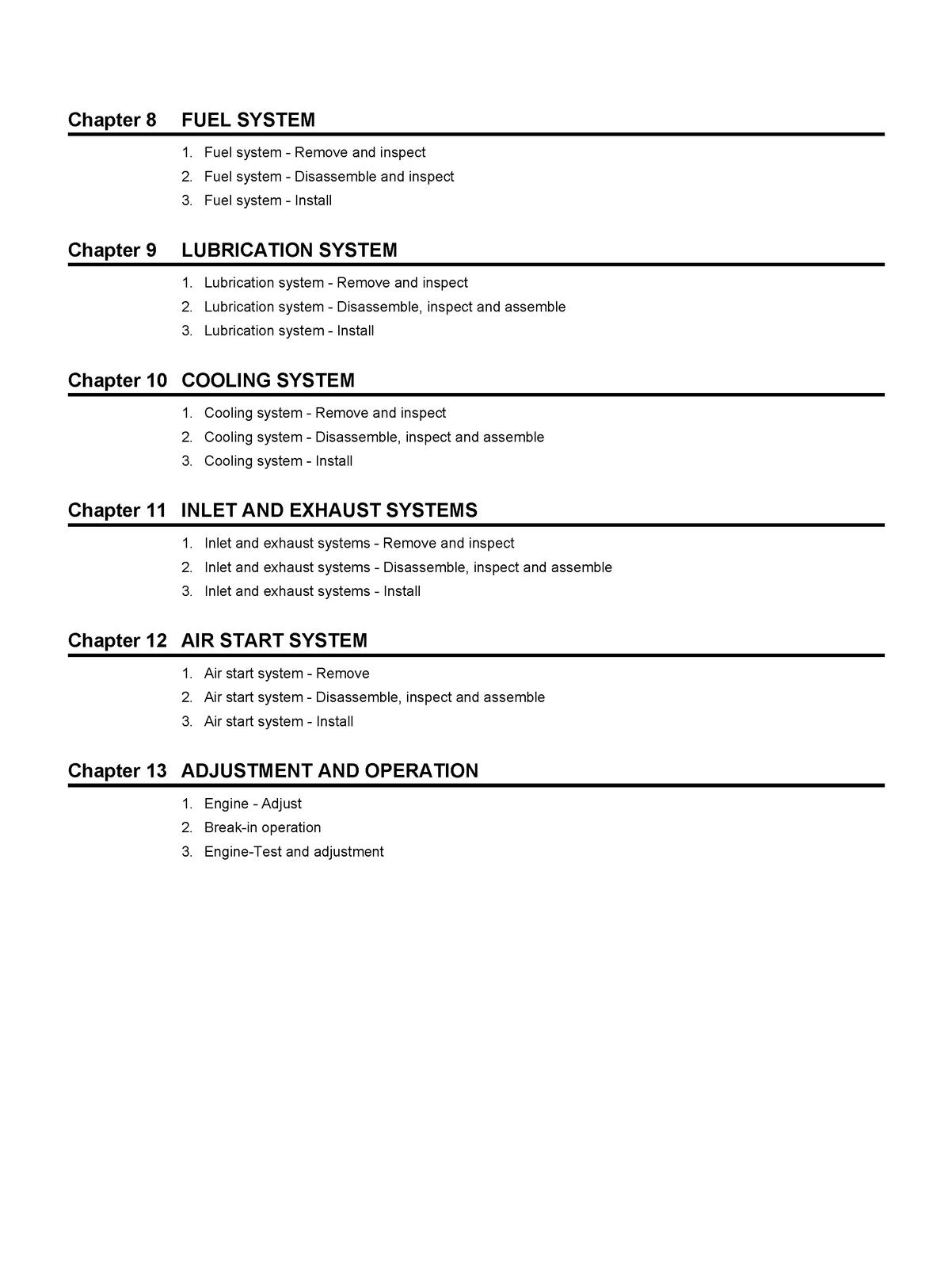 MITSUBISHI Diesel Engine S12R Service Manual - STEEL WIRE BOUND - TOUGH COVERS
