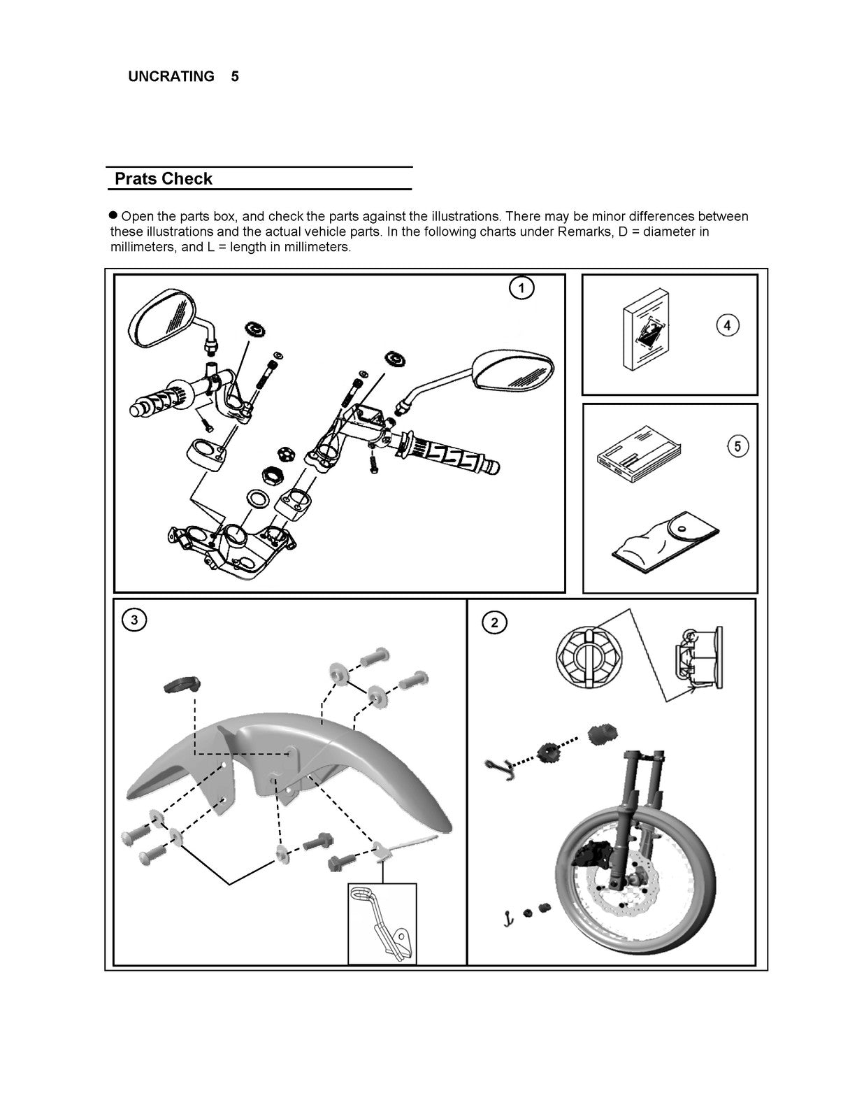 KAWASAKI Fury 125 125R Motorcycle Assembly And Preparation Manual - WIRE BOUND