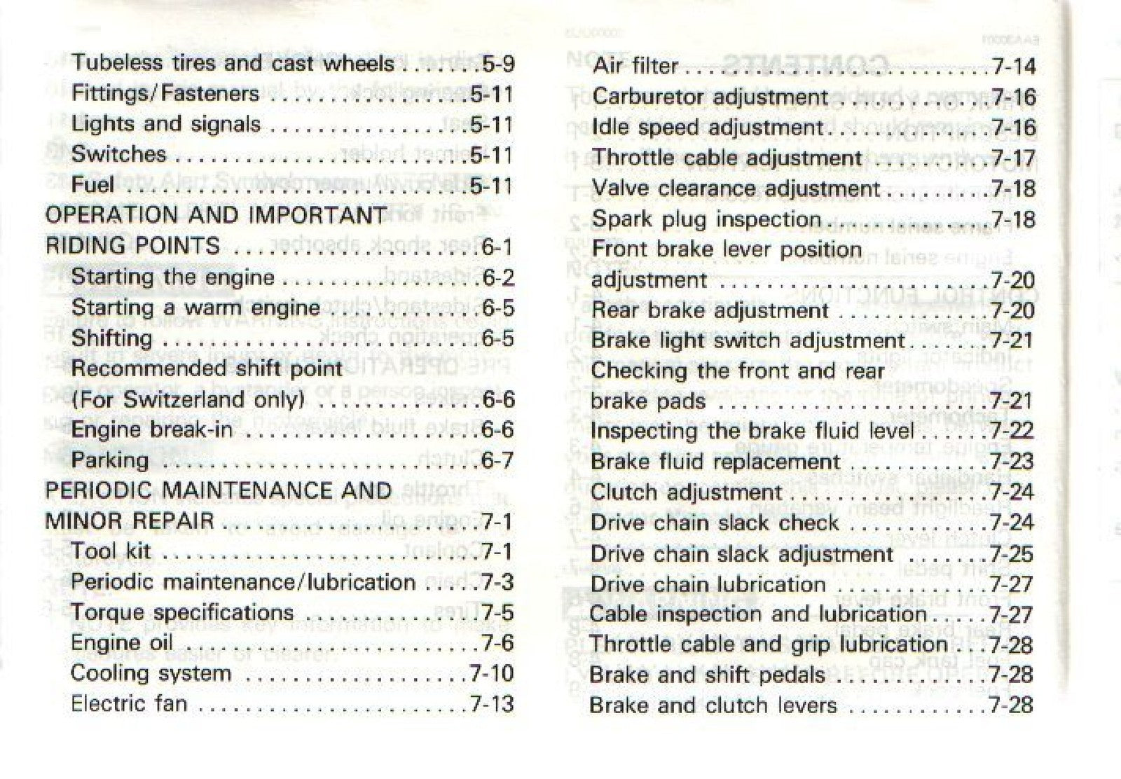 YAMAHA TDM850 Motorcycle Owners Manual 1994 - BOUND - COVERS - XL FOLDOUT PAGES