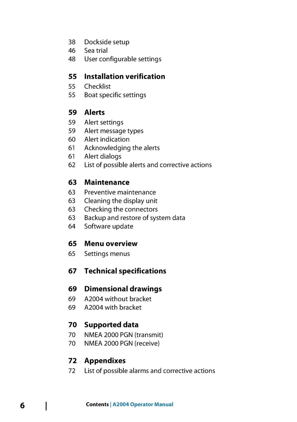 SIMRAD A2004 OPERATOR MANUAL - STEEL WIRE BOUND - PROTECTIVE COVERS