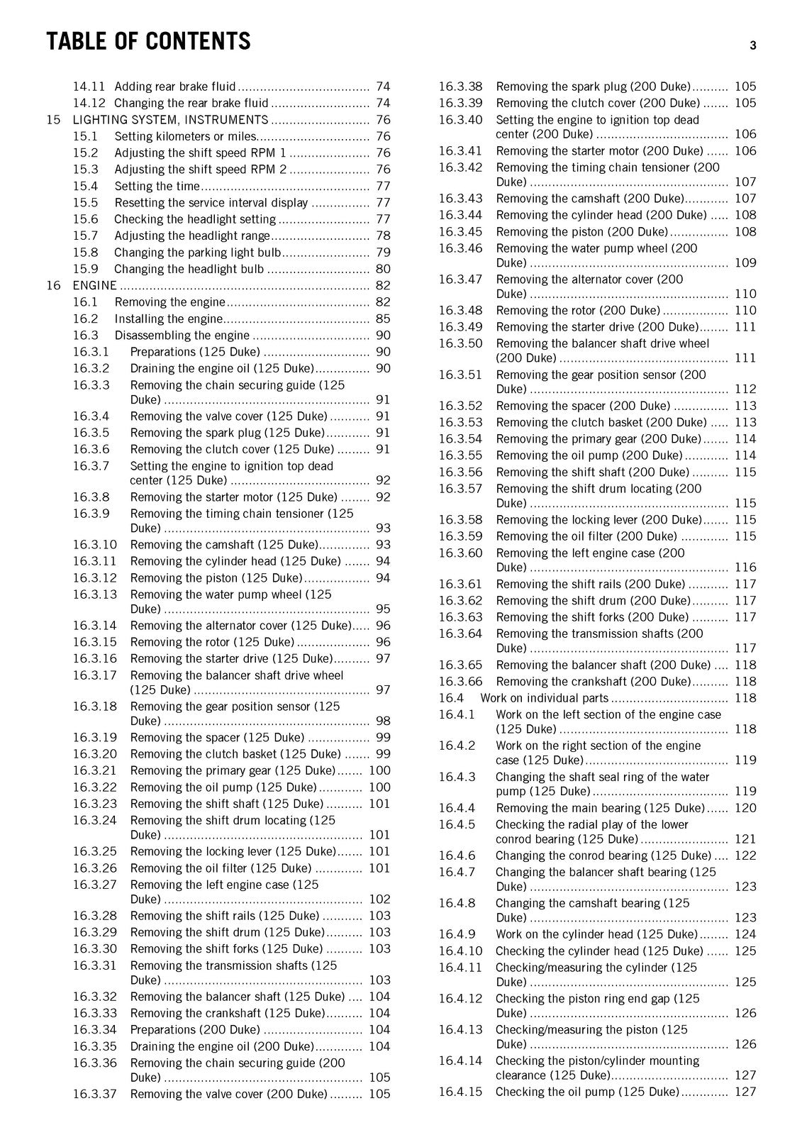 KTM 125 Duke 200 Duke Repair Manual 2012-2013 - STEEL WIRE BOUND - TOUGH COVERS