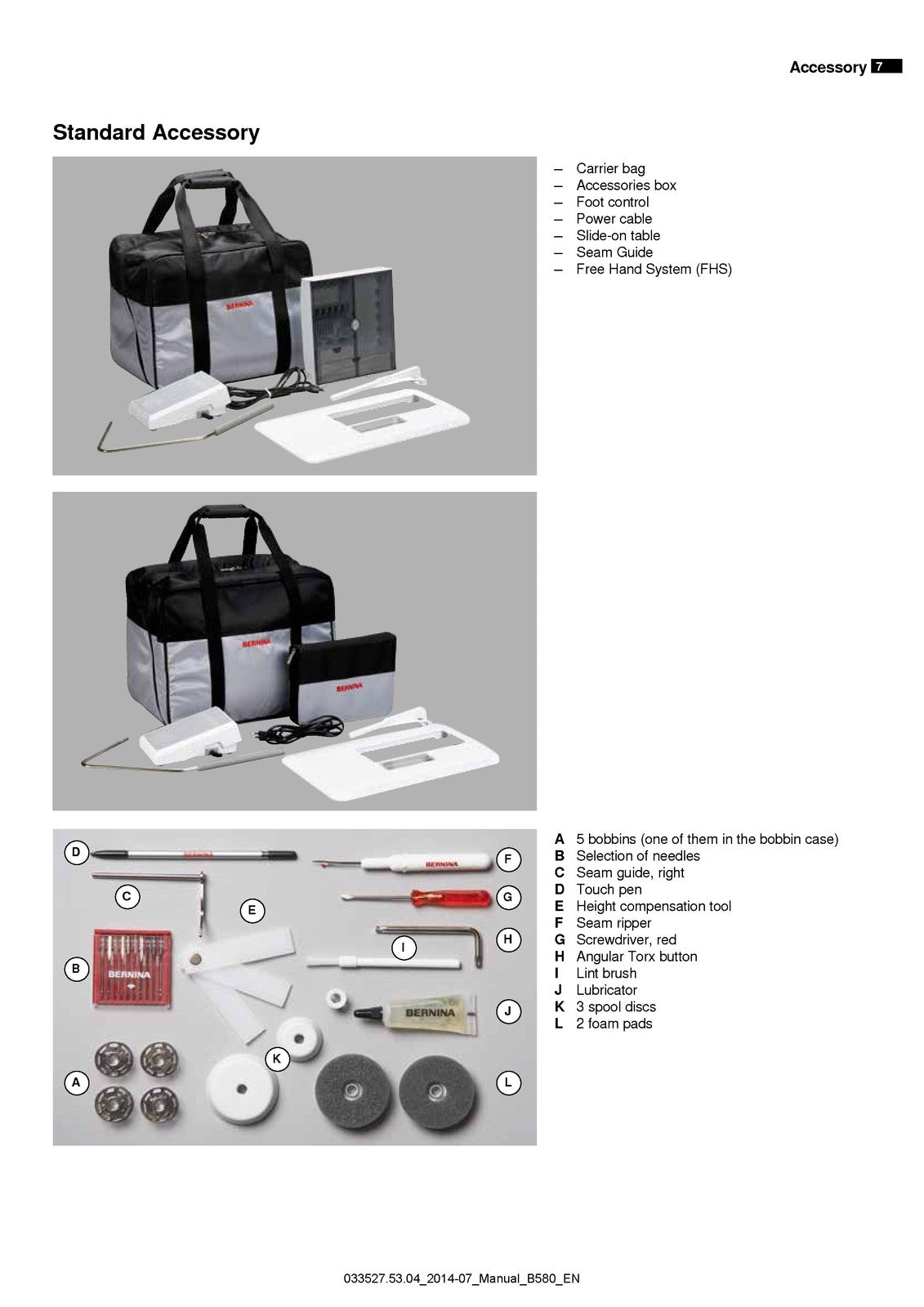 Bernina 580 Sewing Machine Manual - STEEL WIRE BOUND - PROTECTIVE COVERS