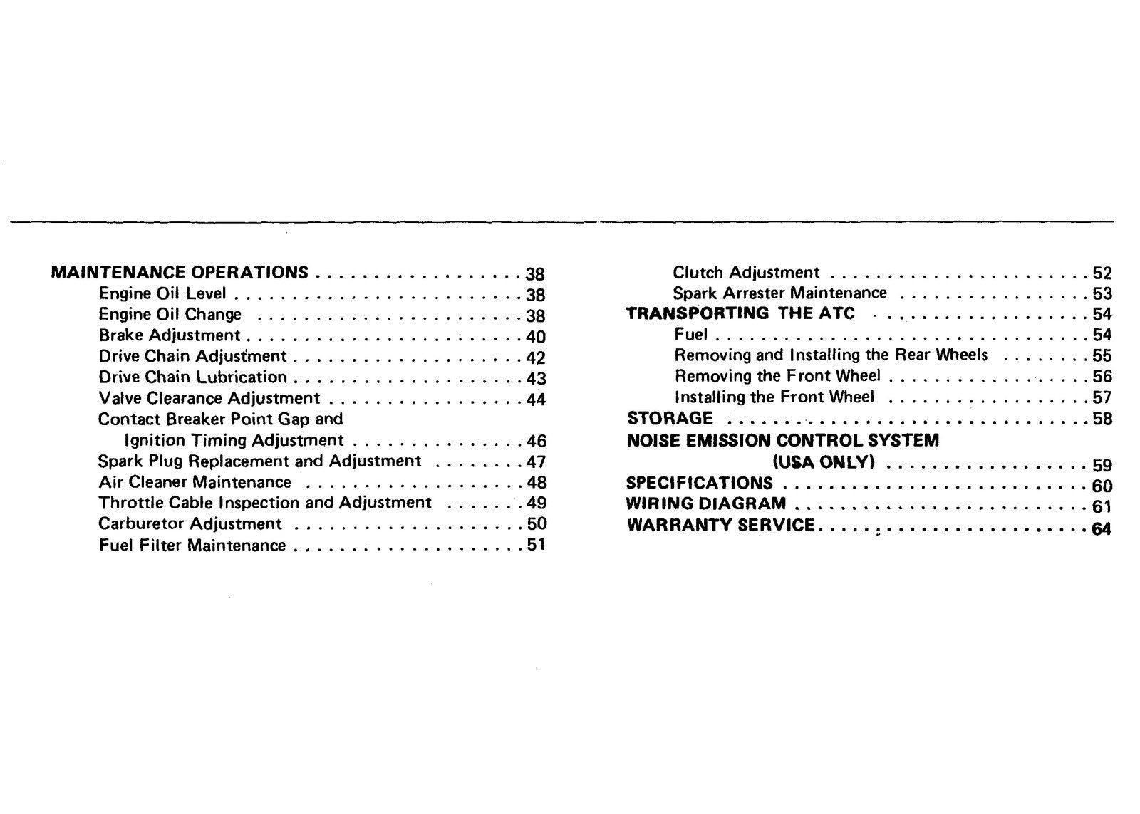 HONDA ATC70 All-Terrain Cycle Owners Manual 1985 - WIRE BOUND - TOUGH COVERS