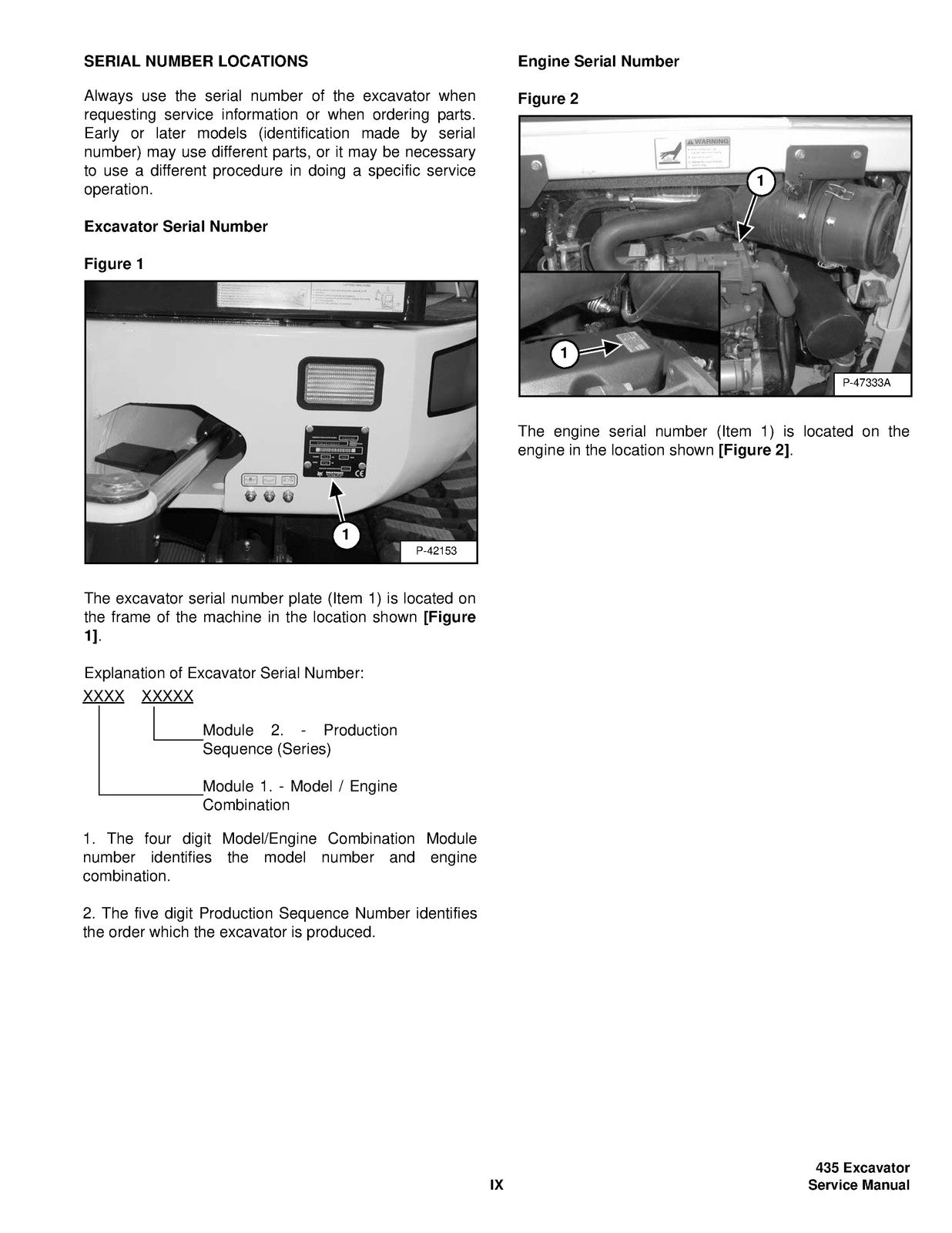 BOBCAT 435 Excavator Service Manual 2008 SN 562611001 Up, FOLDOUTS