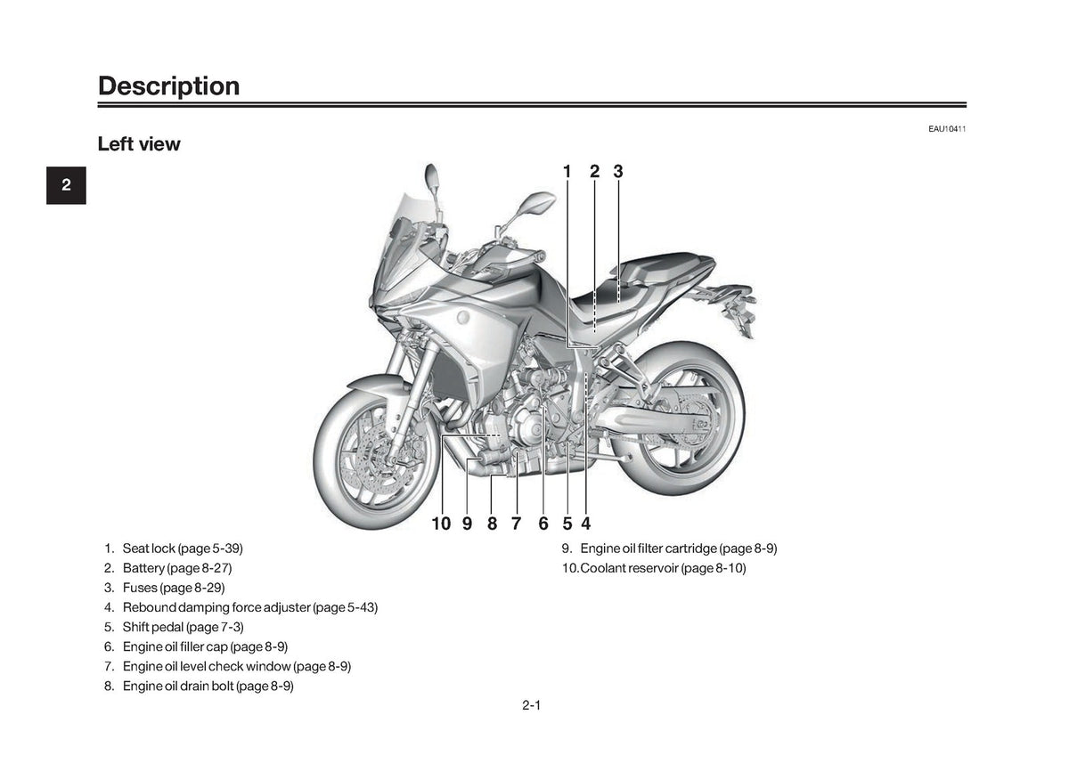 YAMAHA Tracer 7 Motorcycle Owners Manual 2025 - STEEL WIRE BOUND - TOUGH COVERS
