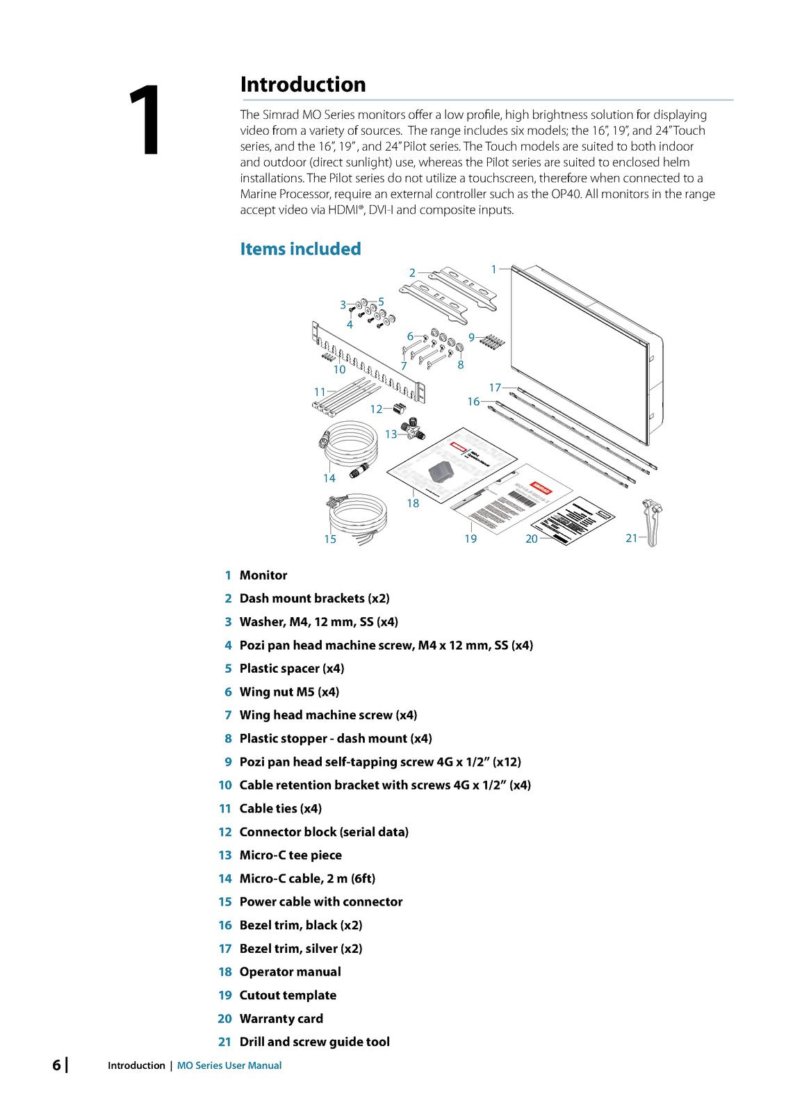 SIMRAD MO Series Monitor Operators Manual - STEEL WIRE BOUND - PROTECTIVE COVERS