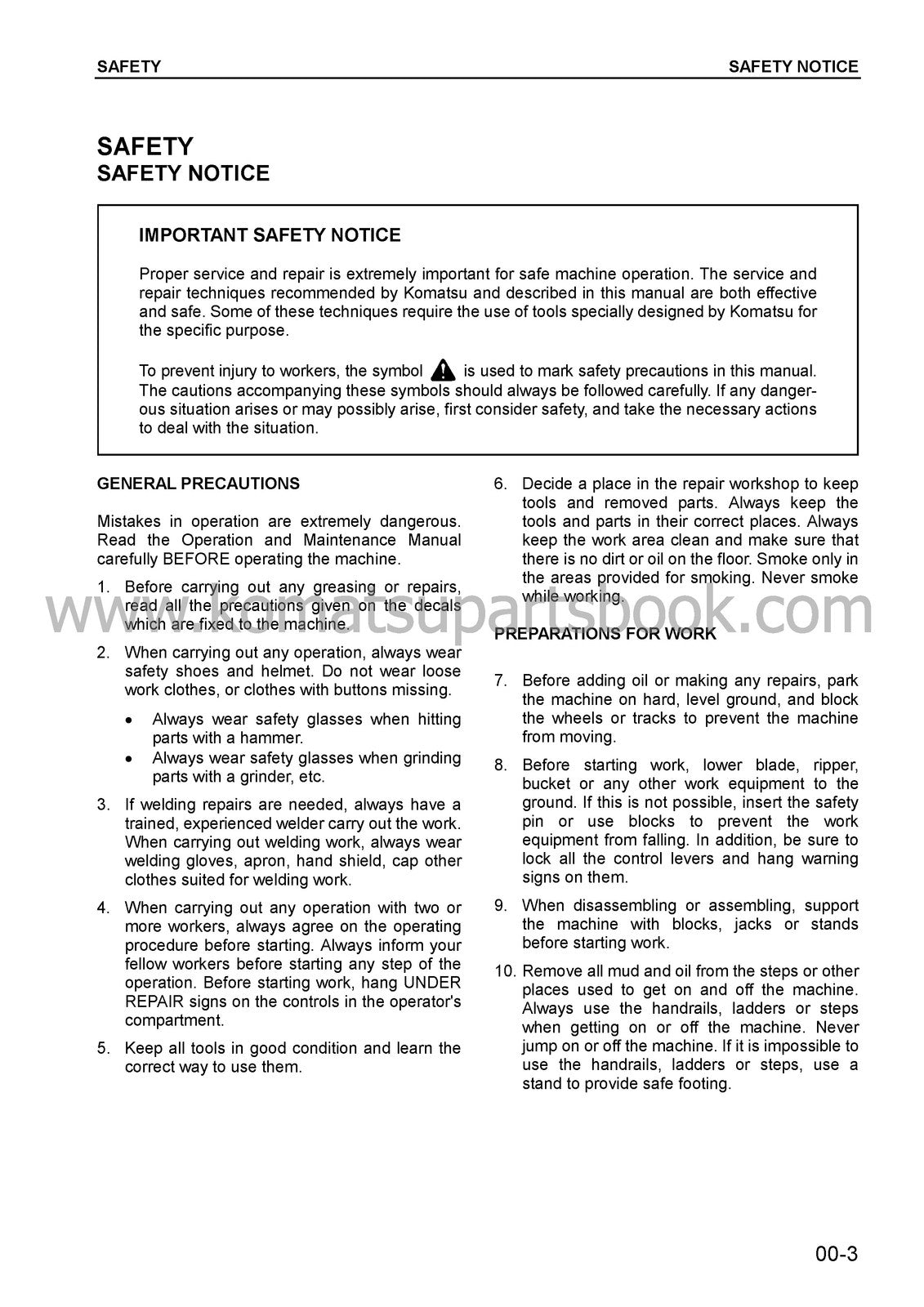 KOMATSU PC60-7 PC607-B SN DBK0001 UP SHOP MANUAL - BOUND - COVERS - XL FOLDOUTS