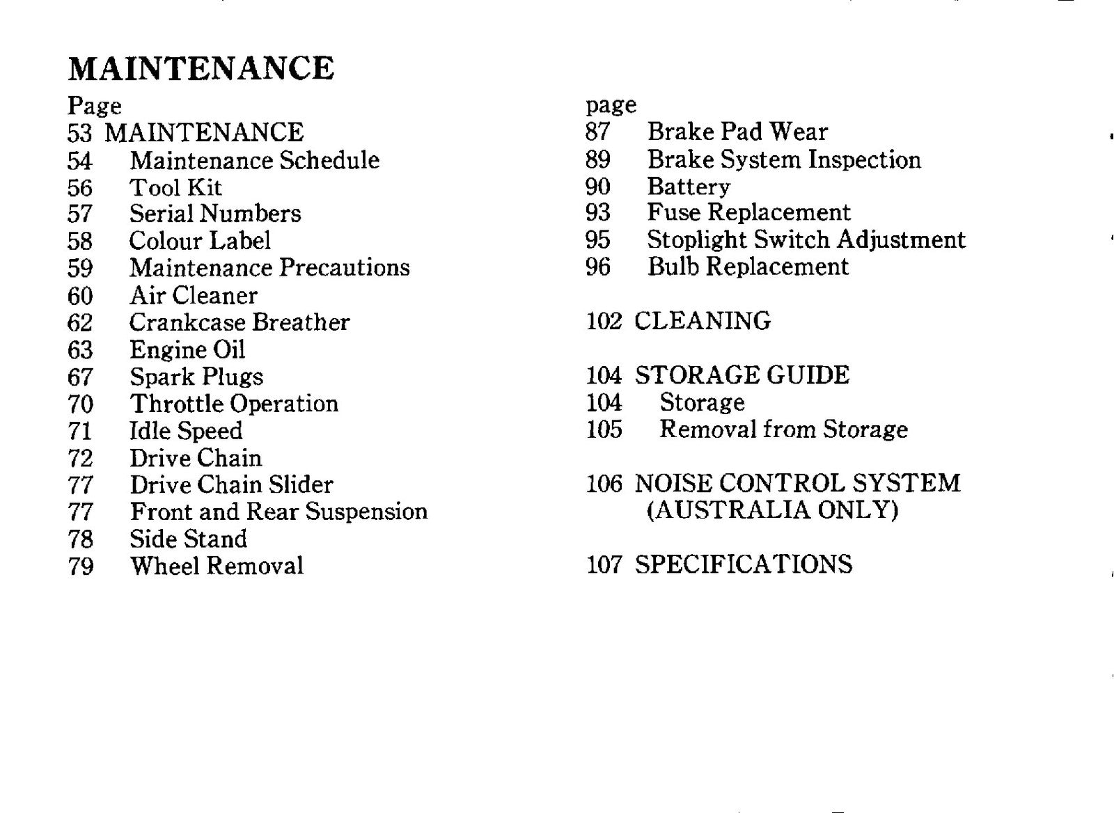 HONDA CBR1000F Dual Combined Brake System Owners Manual 1992, FOLDOUTS