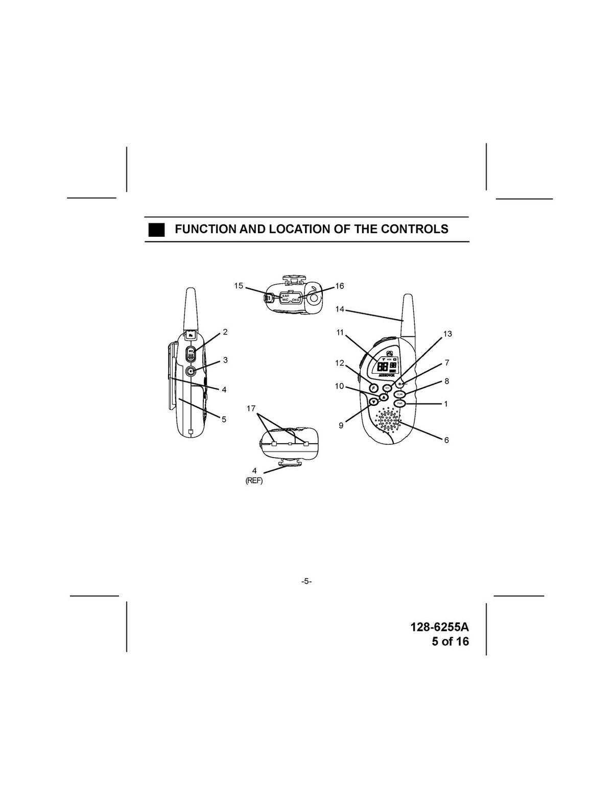 AUDIOVOX FR-531-2 Two Way Family Radio Owners Manual - WIRE BOUND - TOUGH COVERS