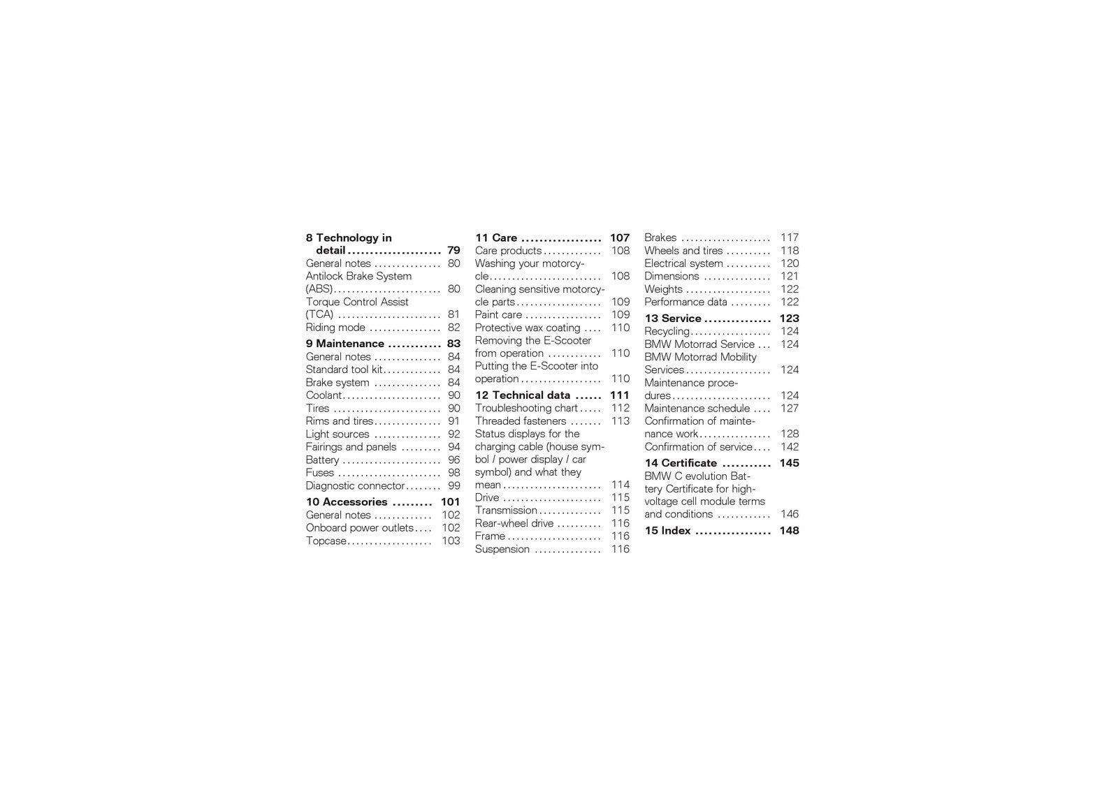 BMW C Evolution Electric Scooter Riders Manual 2017 2 - WIRE BOUND - COVERS