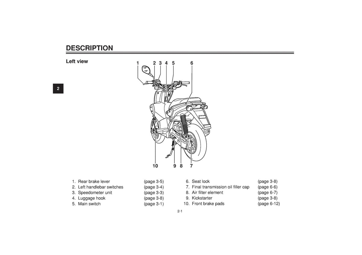 YAMAHA EW50 Naked Scooter Owners Manual 2005 - STEEL WIRE BOUND - TOUGH COVERS