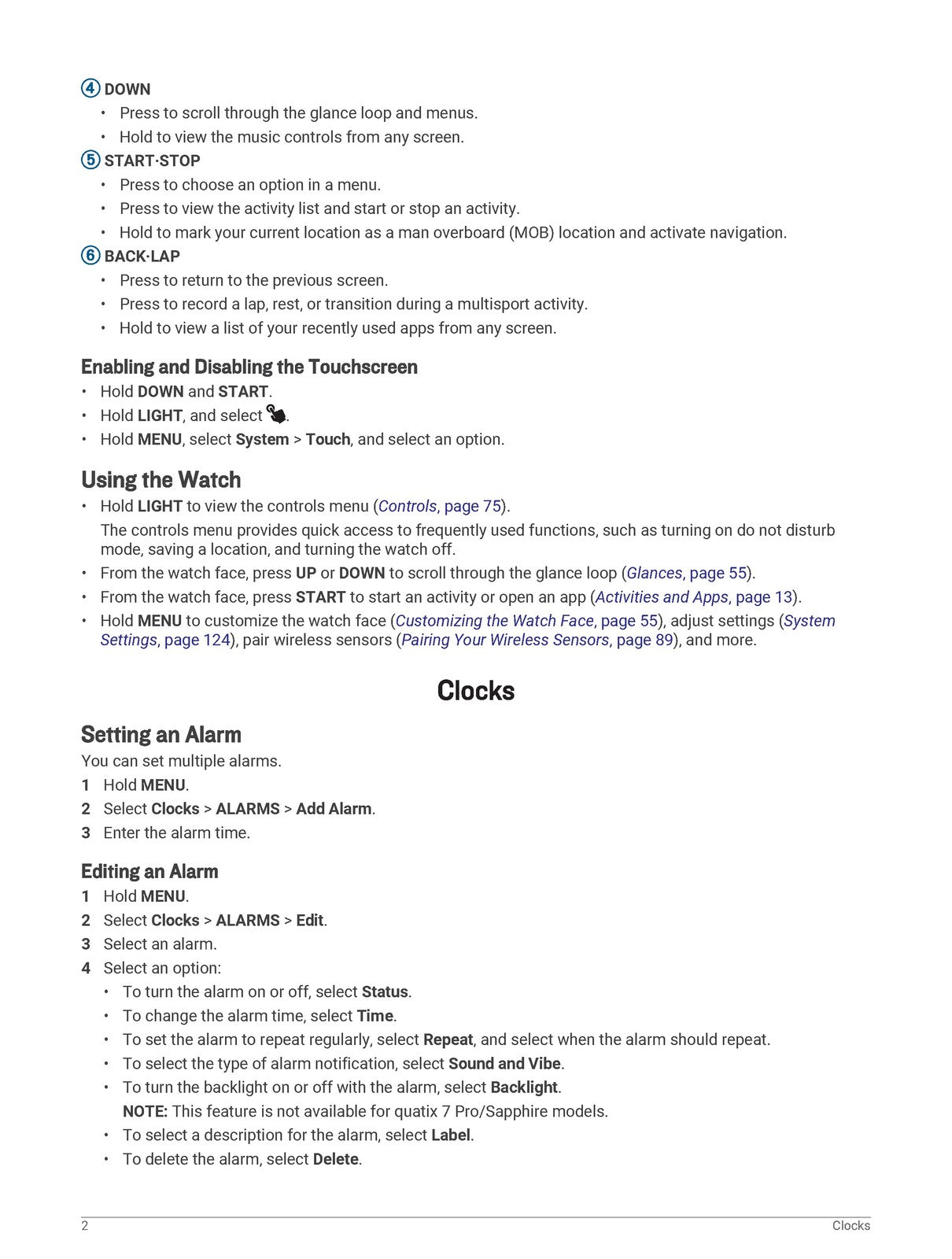 GARMIN Quatix 7 Standard 7 Pro 7 Sapphire 7X Solar Owners Manual 2022 - BOUND
