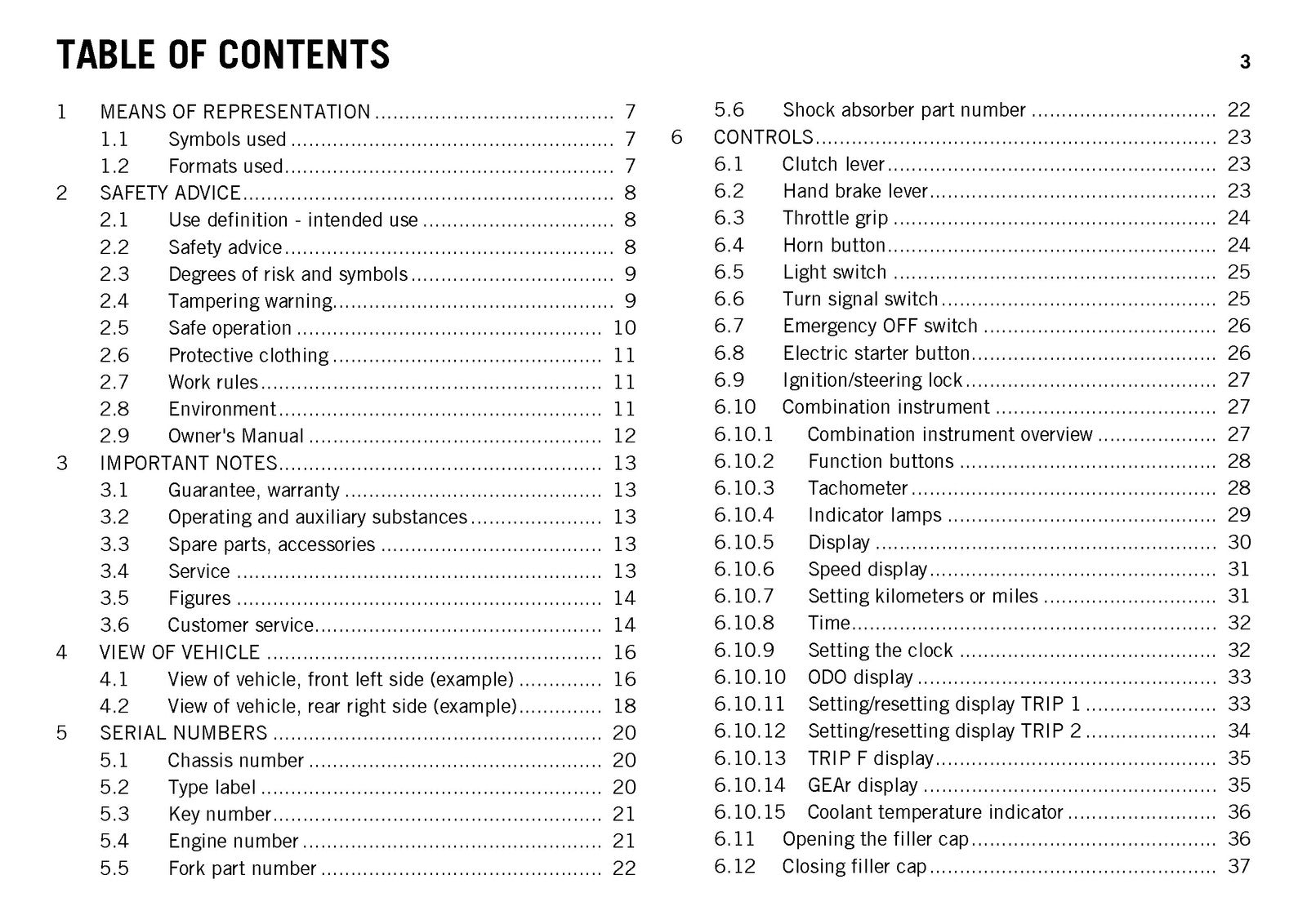 KTM 690 SMC R EU Owners Manual 2015 - STEEL WIRE BOUND - PROTECTIVE COVERS