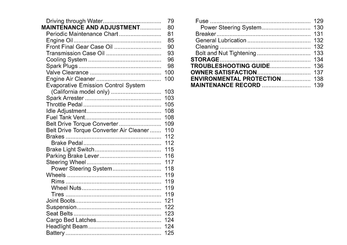 KAWASAKI Mule 4010 Trans 4x4 Utility Vehicle Owners Manual 2009 - WIRE BOUND