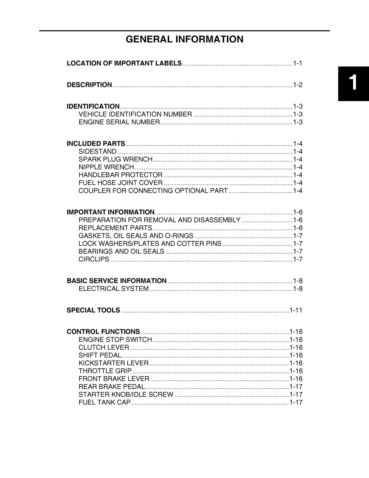 YAMAHA YZ250F Owners Service Manual 2017 - BOUND - COVERS - XL FOLDOUT PAGES