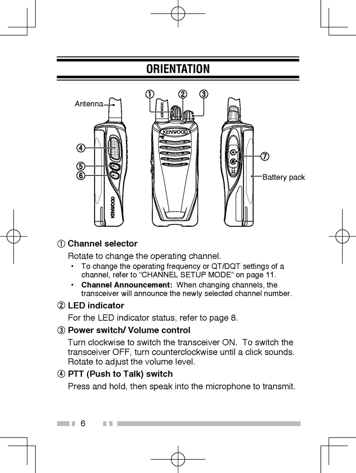 KENWOOD TK-2400 TK-3400 VHF UHF FM Transceiver Instruction Manual - WIRE BOUND