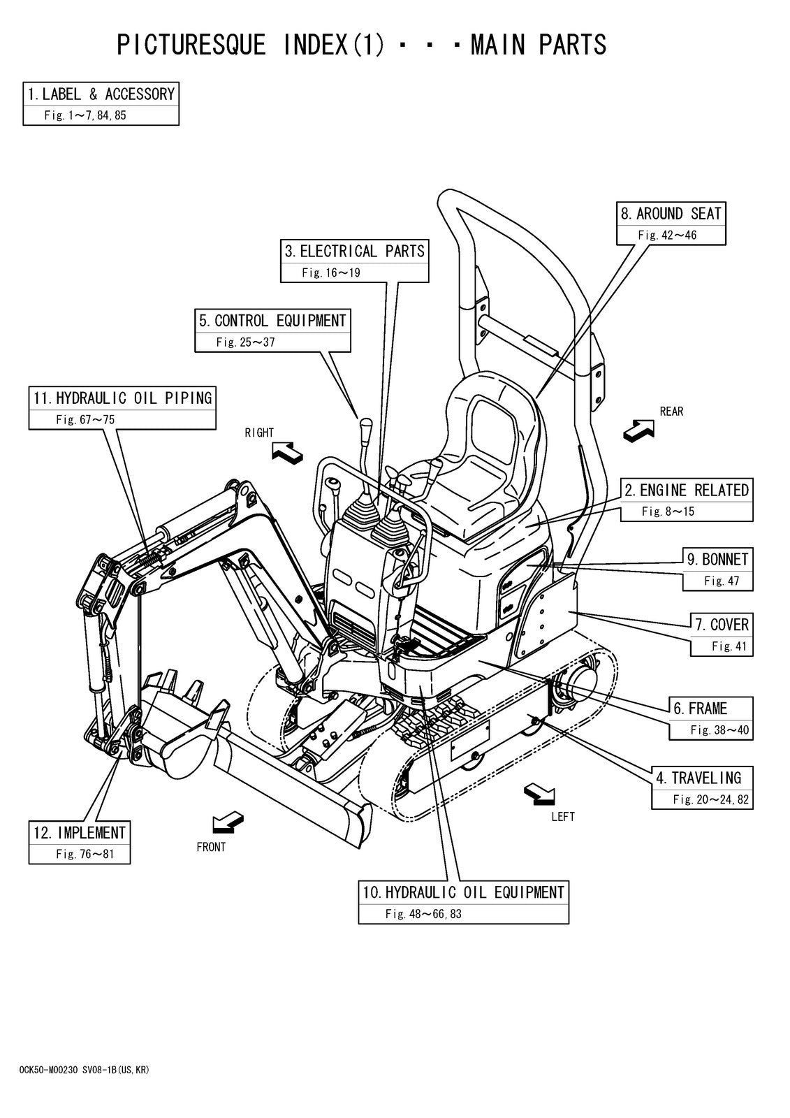YANMAR SV08-1B Excavator Parts Catalog Manual 2017 - WIRE BOUND - TOUGH COVERS