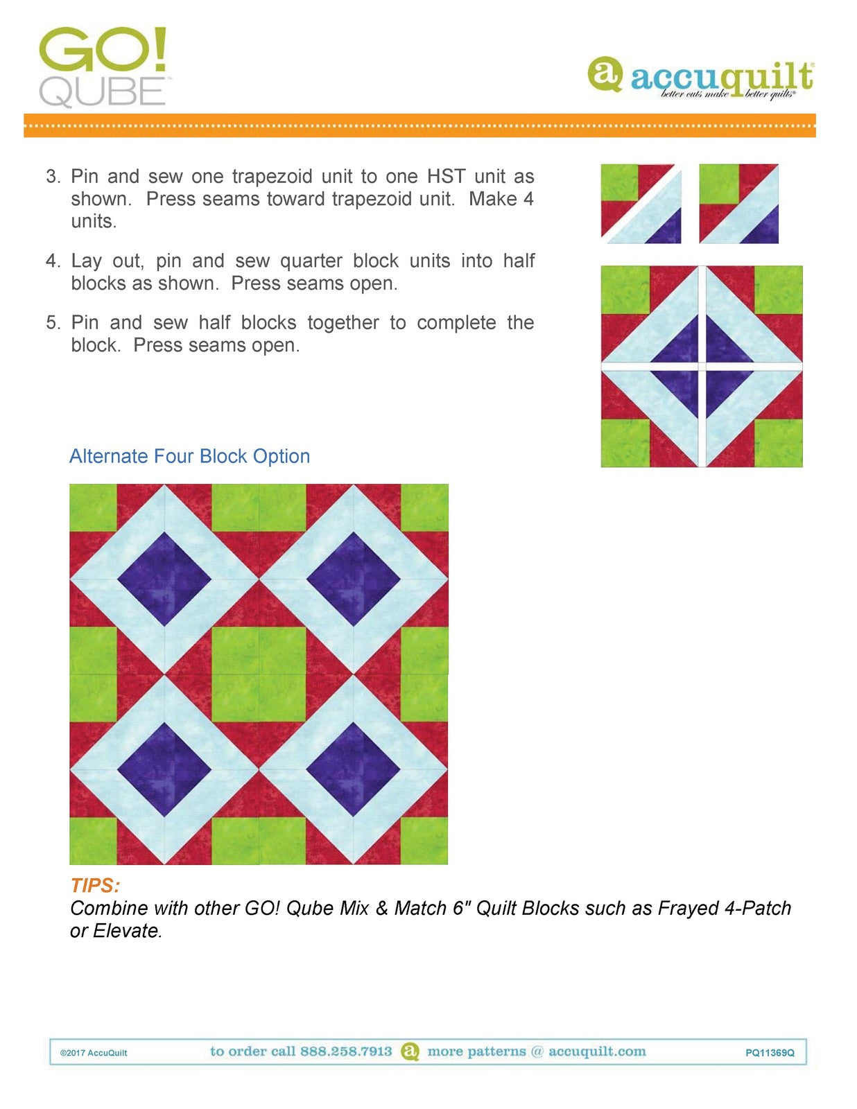 ACCUQUILT Go Qube 6" Angles - STEEL WIRE BOUND - PROTECTIVE COVERS