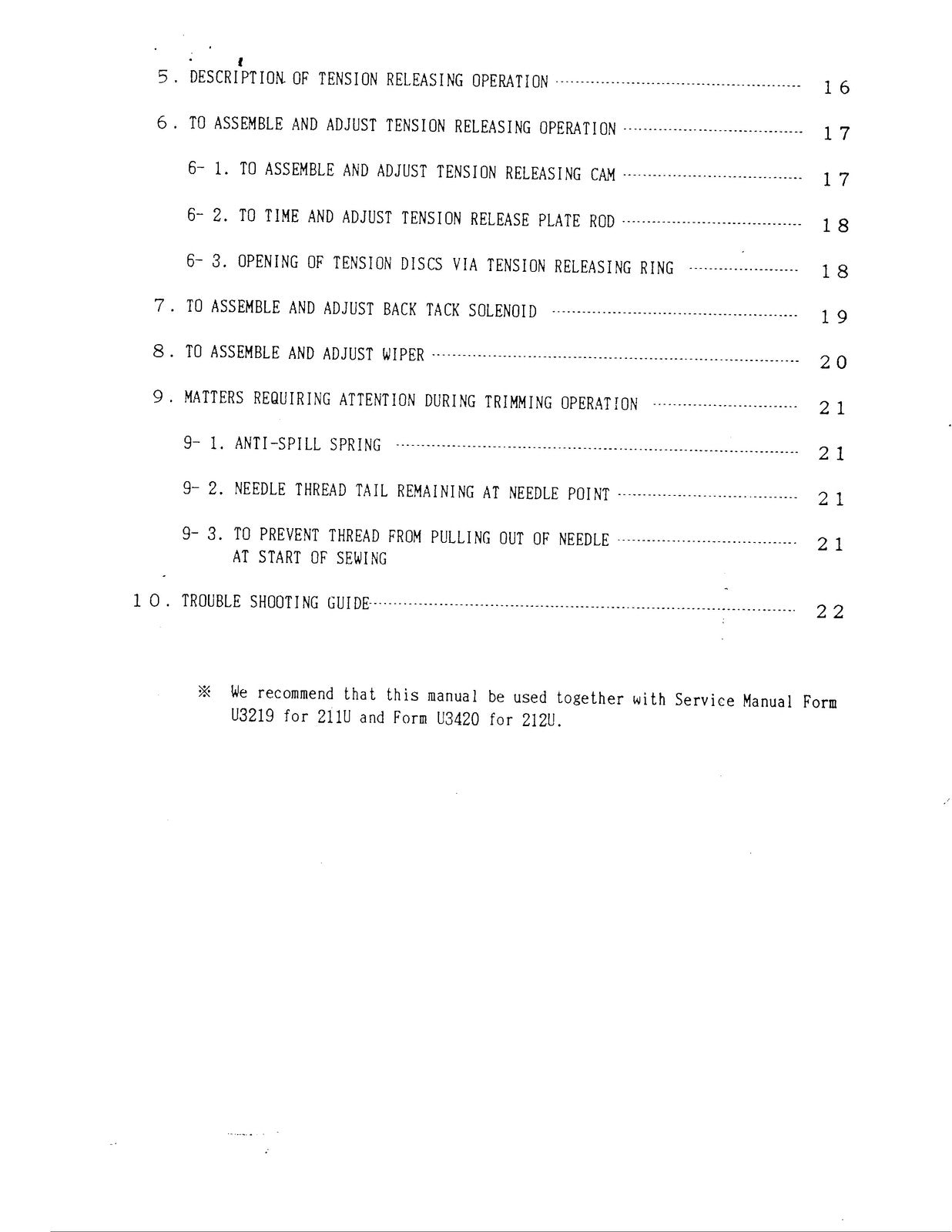 SINGER 211A Sewing Machine Service Manual - STEEL WIRE BOUND - PROTECTIVE COVERS