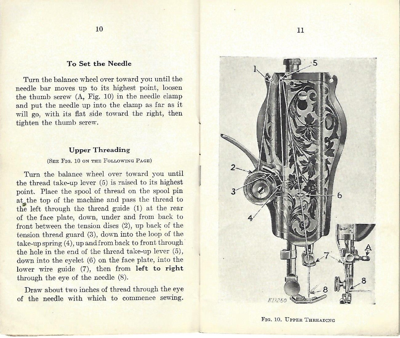 SINGER 15-86 Sewing Machine Instruction Manual 1937 - WIRE BOUND - TOUGH COVERS