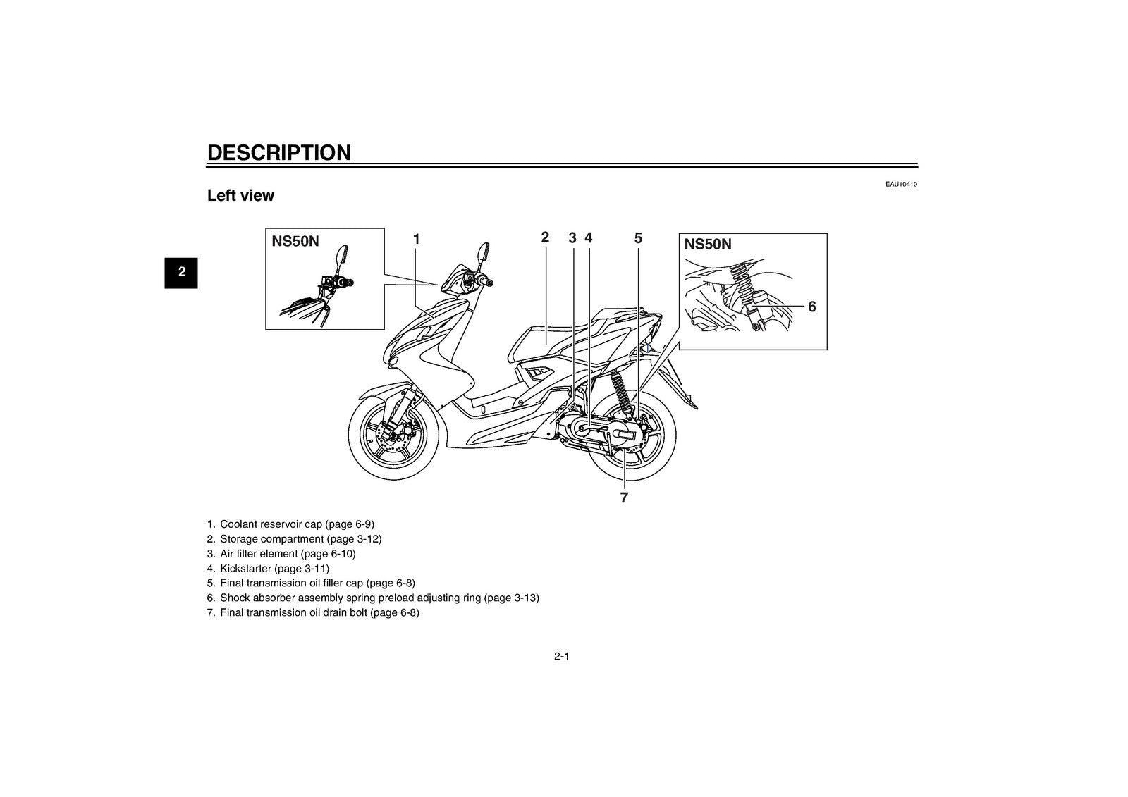 YAMAHA NS50 NS50N Scooter Owners Manual 2012 - STEEL WIRE BOUND - TOUGH COVERS