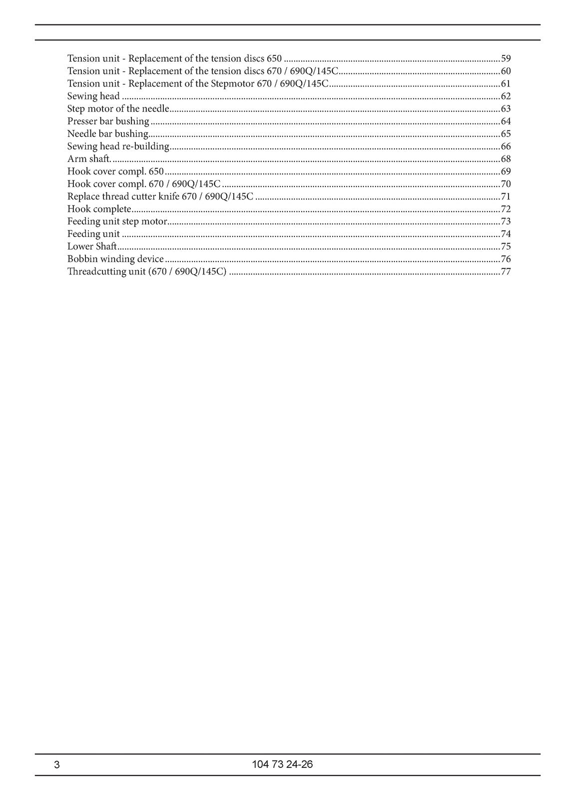 HUSQVARNA VIKING Opal 650 670 690Q Tribute 145C Service Manual - WIRE BOUND