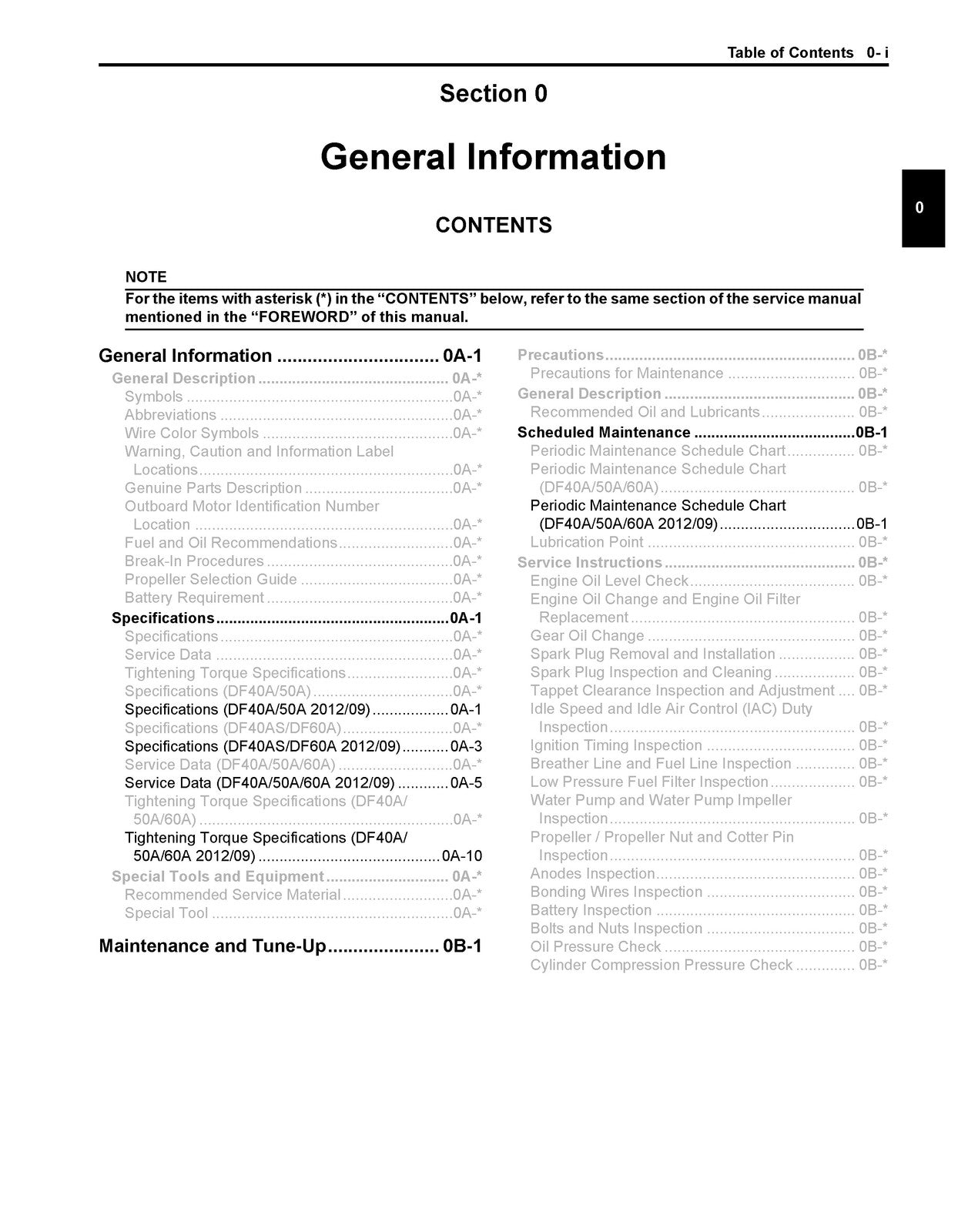SUZUKI DF40A 50A 60A Outboard Motor Service Manual SN 310001 Up 2013 - BOUND