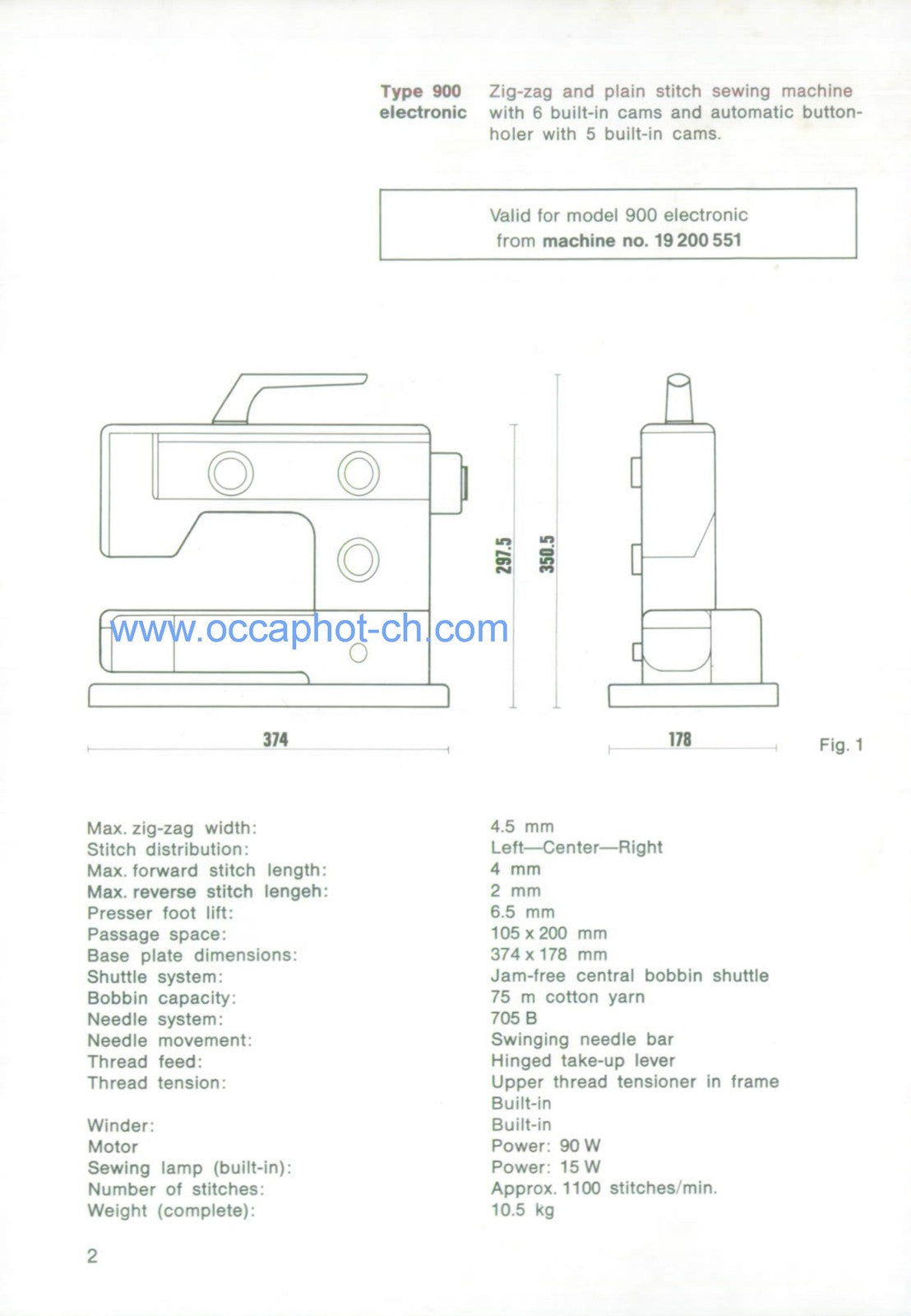 BERNINA Nova 900 Electronic Sewing Machine Service Manual - WIRE BOUND - COVERS