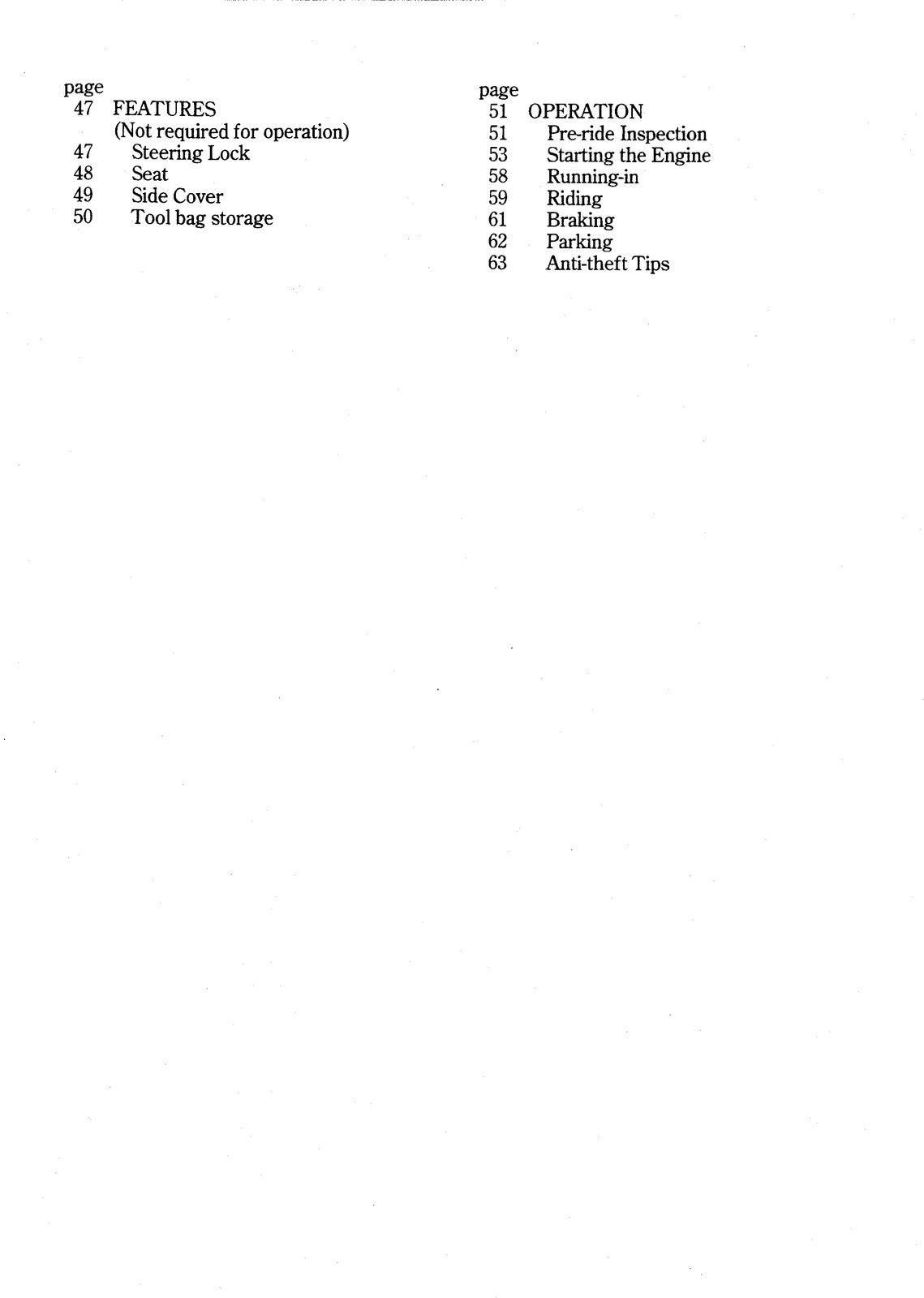 HONDA XR400R Owners Manual 2001 - STEEL WIRE BOUND - PROTECTIVE COVERS