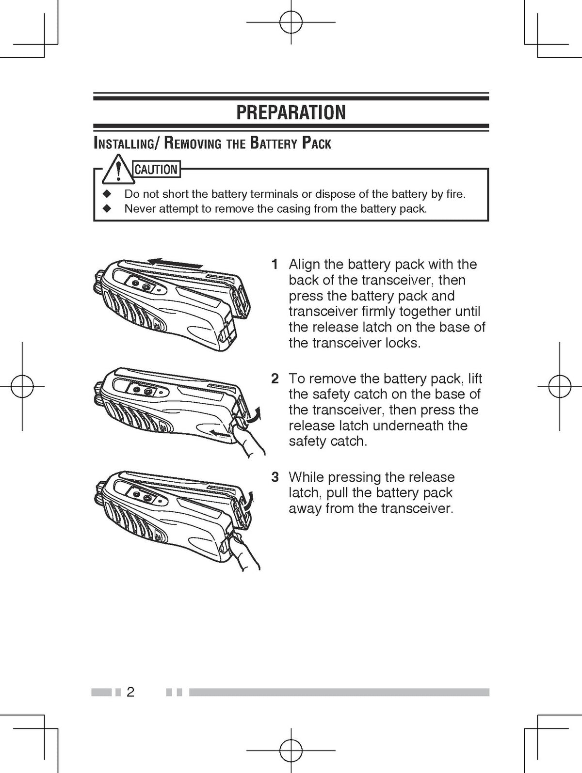 KENWOOD TK-2302 TK-2302V TK-3302 TK-3302U FM Transceiver Instruction Manual