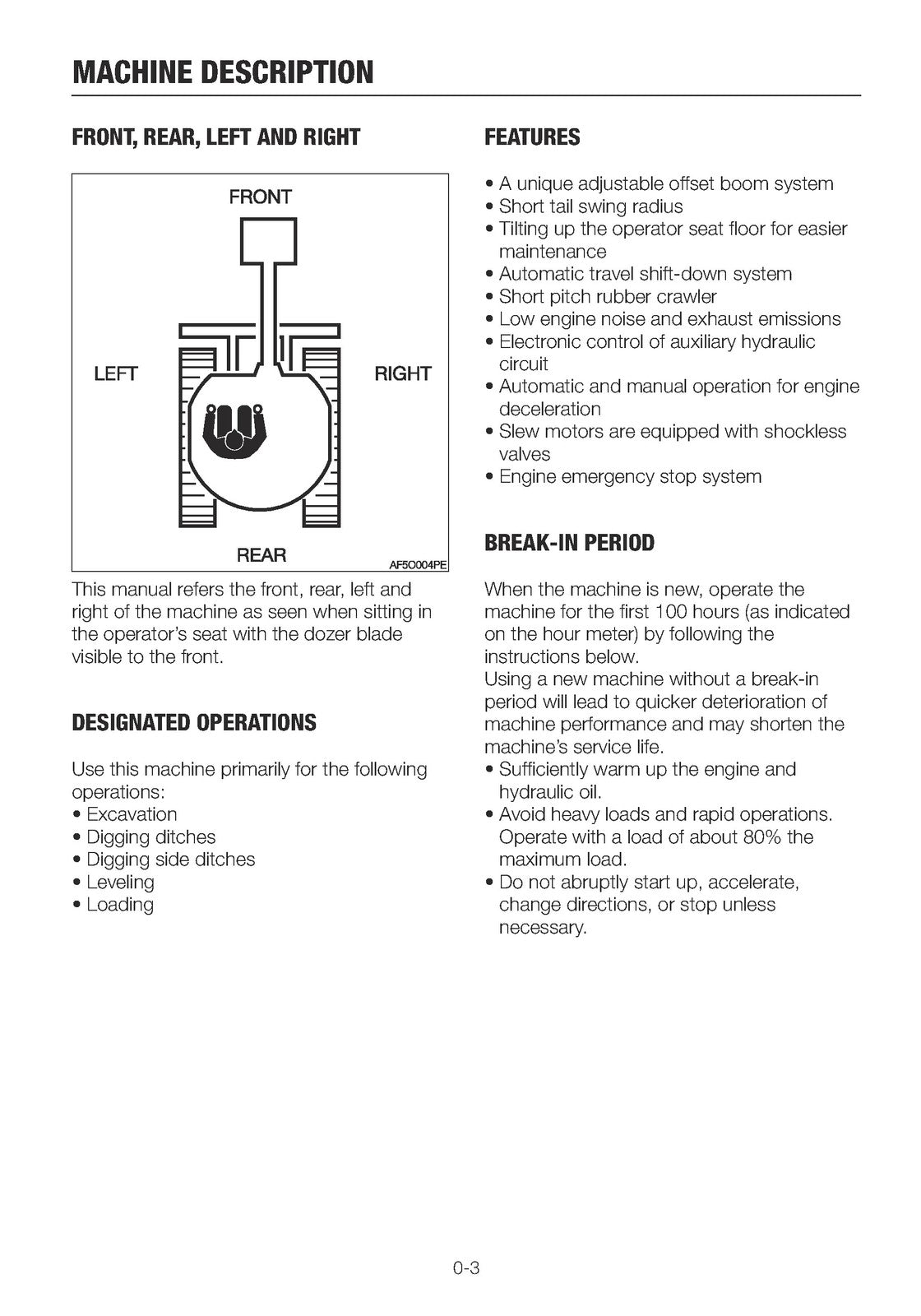 TAKEUCHI TB280FR EXCAVATOR OPERATORS MANUAL - STEEL WIRE BOUND - TOUGH COVERS