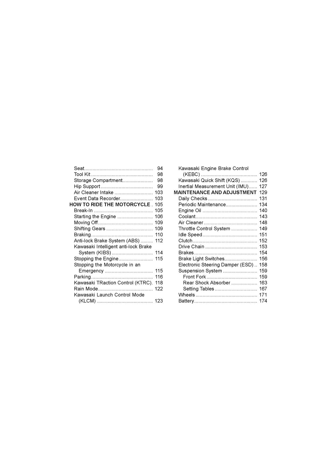 KAWASAKI Ninja H2 Carbon Motorcycle Owners Manual 2017 - WIRE BOUND - COVERS