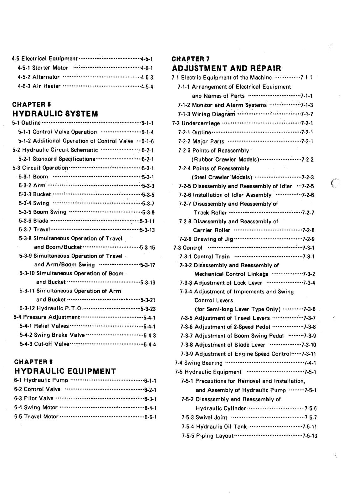 YANMAR B25V Excavator Service Manual - STEEL WIRE BOUND - PROTECTIVE COVERS