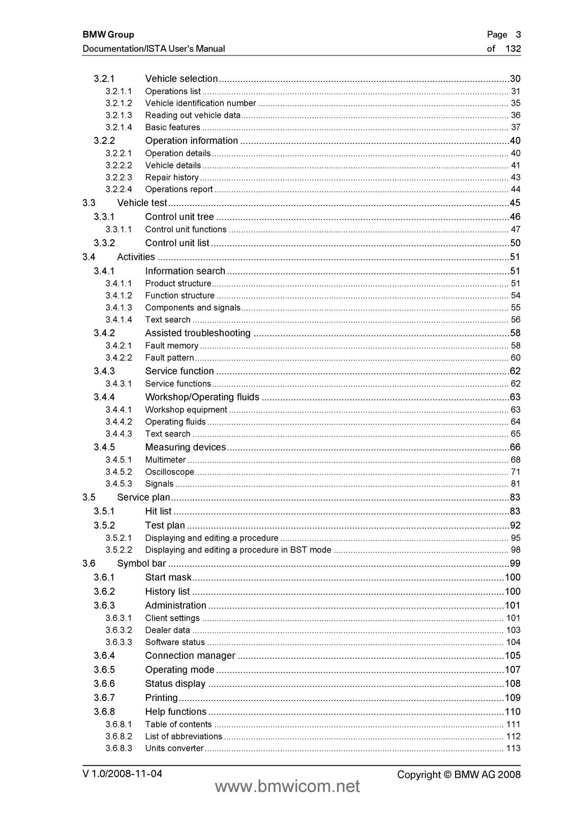 BMW ISTA Users Manual Release 2x Technical Documentation And Diagnosis - BOUND