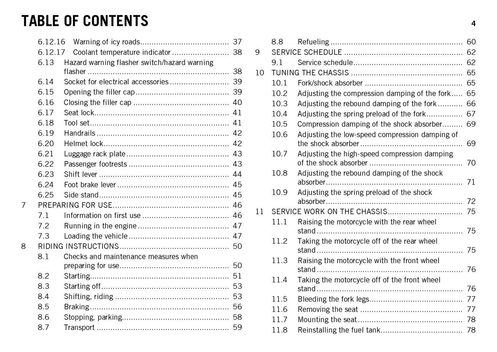 KTM 990 Supermoto T Owners Manual 2013 - STEEL WIRE BOUND - PROTECTIVE COVERS